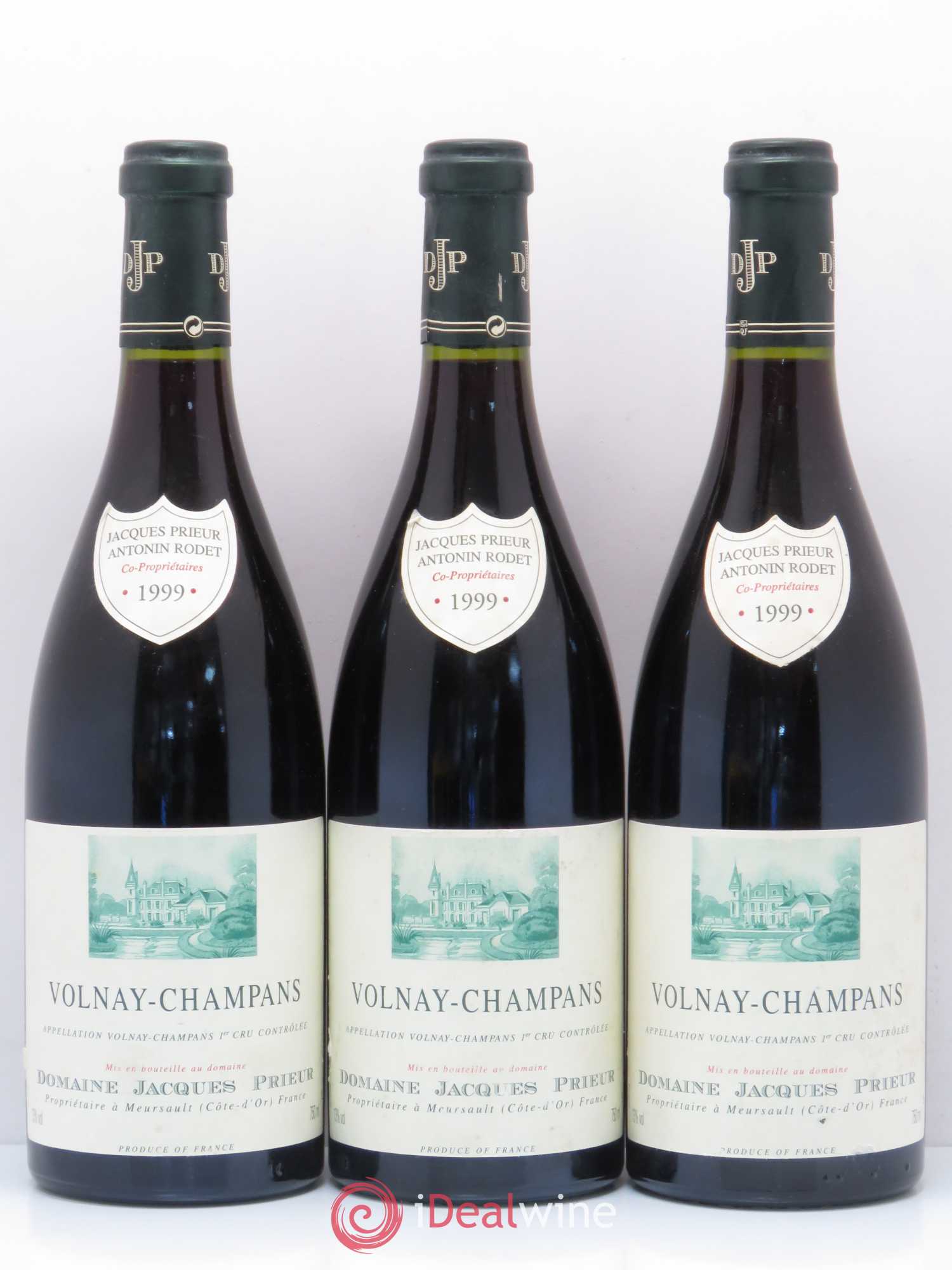 Volnay 1er Cru Champans Jacques Prieur (Domaine) 1999 - Lot de 3 bouteilles - 0