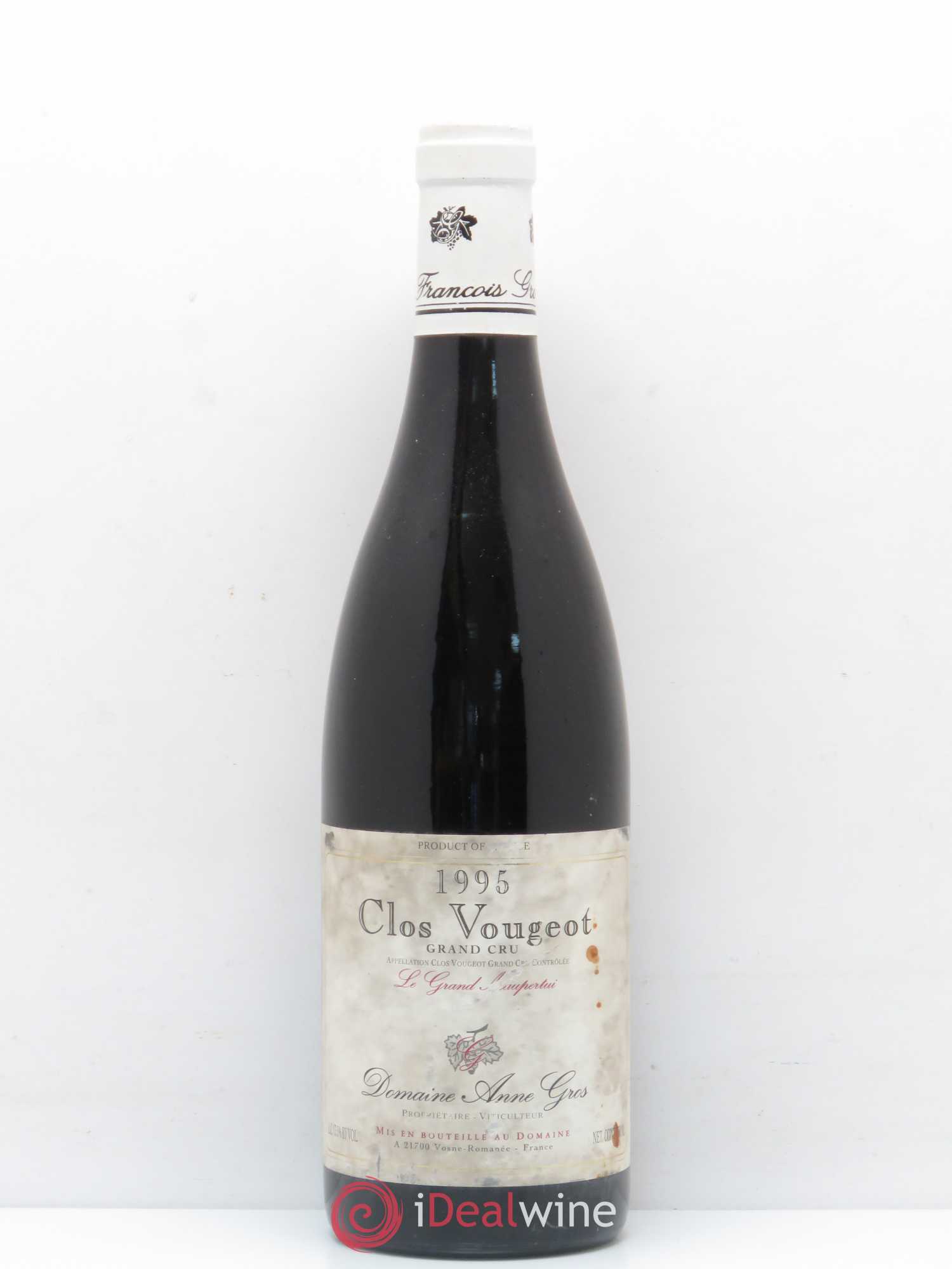 Clos de Vougeot Grand Cru Le Grand Maupertui Anne Gros 1995 - Lot de 1 bouteille - 0