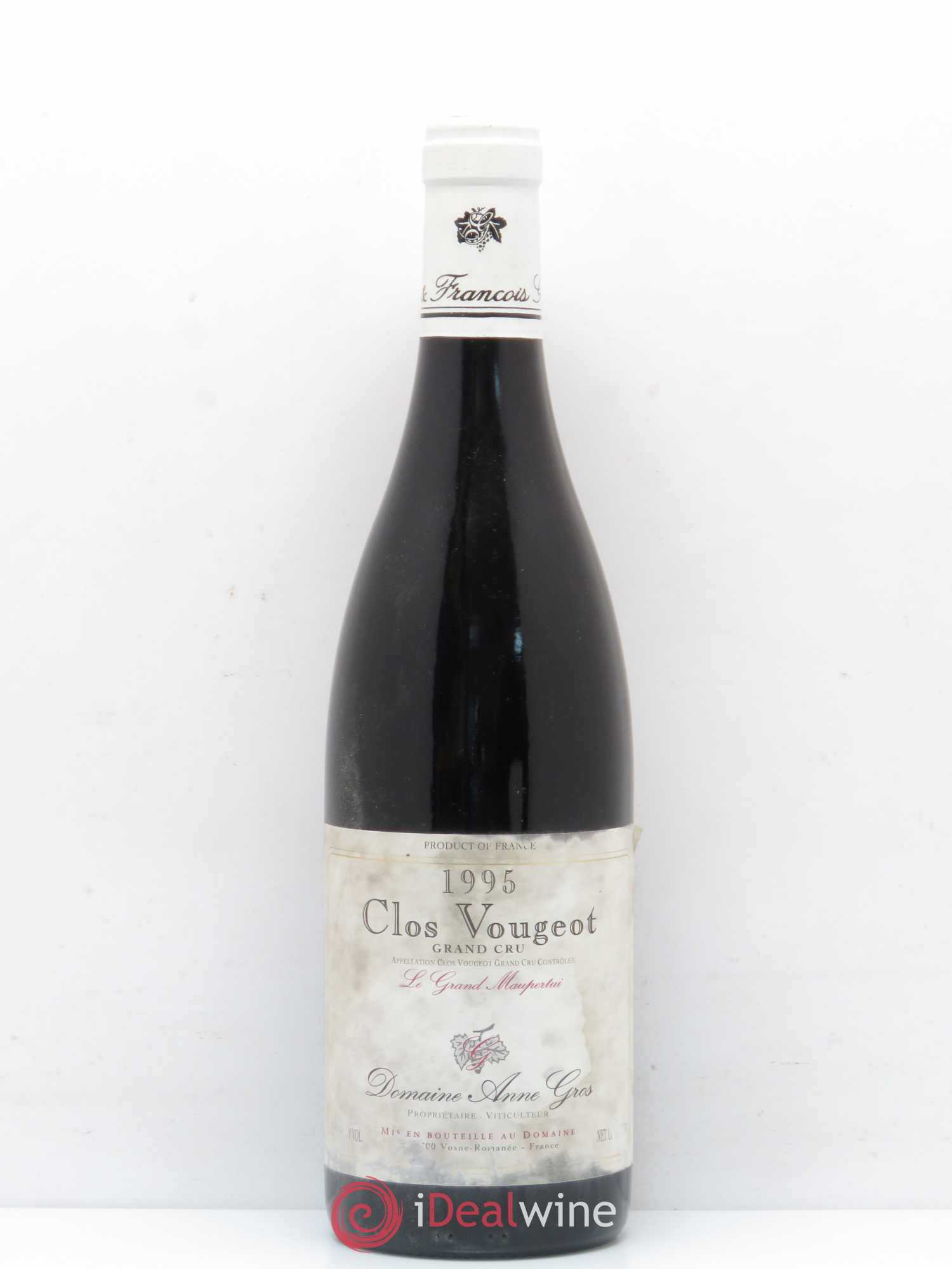 Clos de Vougeot Grand Cru Le Grand Maupertui Anne Gros 1995 - Lot de 1 bouteille - 0