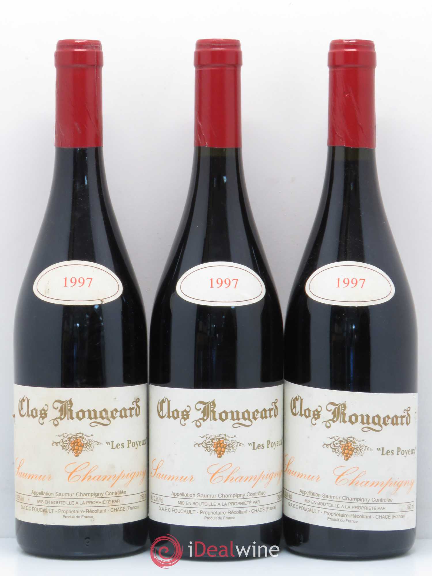 Saumur-Champigny Les Poyeux Clos Rougeard 1997 - Lot de 3 bouteilles - 0