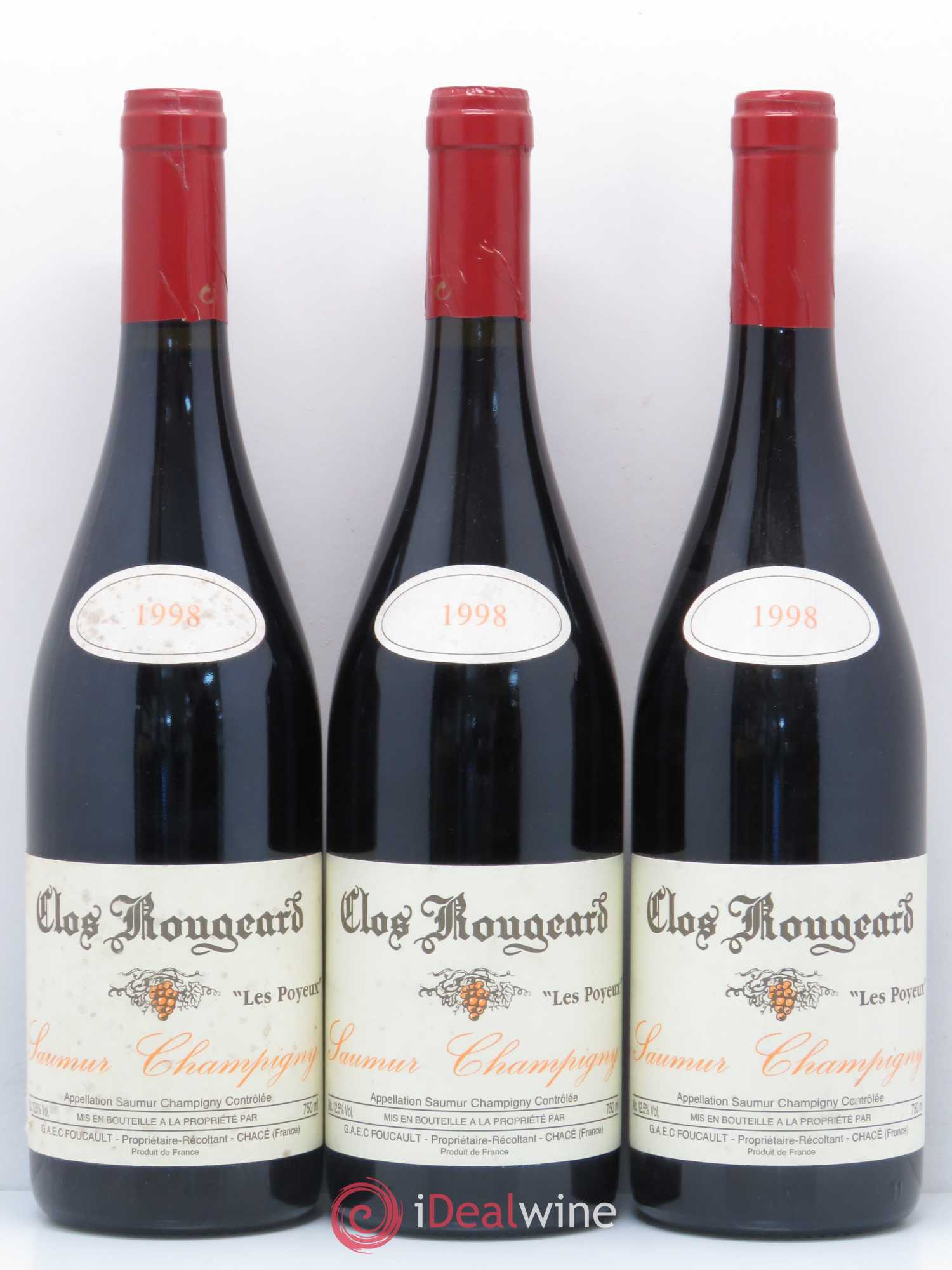 Saumur-Champigny Les Poyeux Clos Rougeard 1998 - Lot de 3 bouteilles - 0