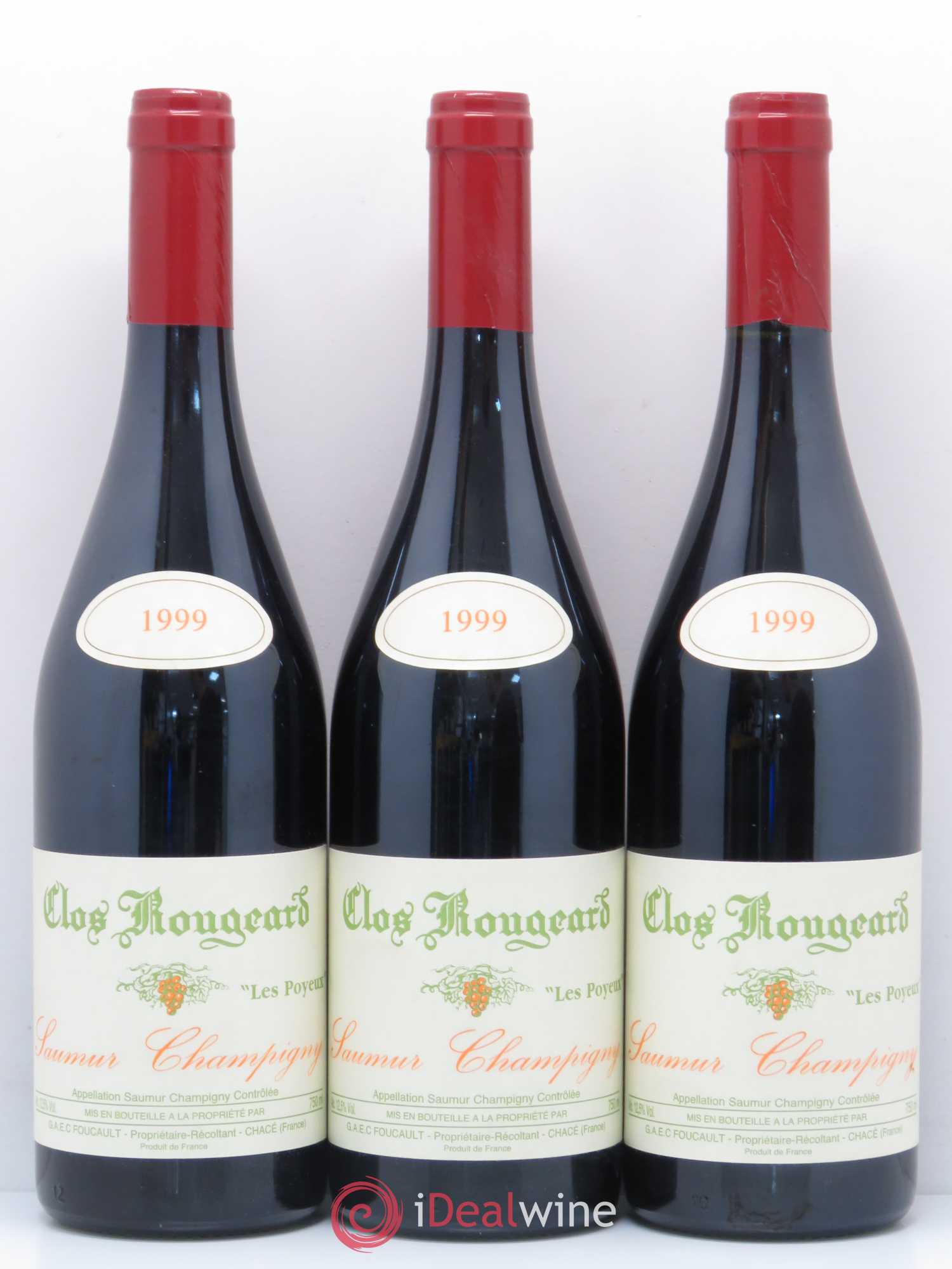 Saumur-Champigny Les Poyeux Clos Rougeard 1999 - Lot de 3 bouteilles - 0