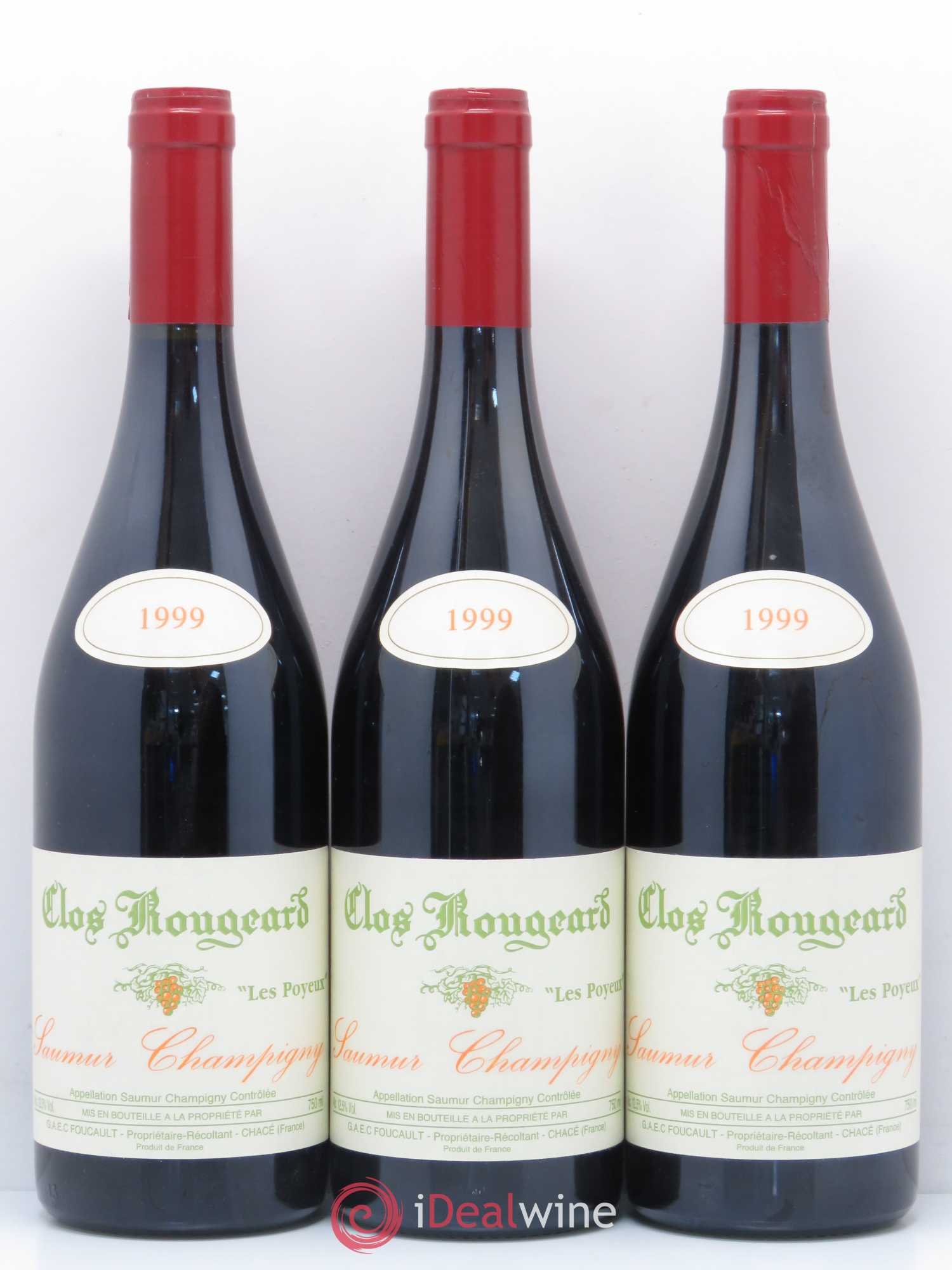Saumur-Champigny Les Poyeux Clos Rougeard 1999 - Lot de 3 bouteilles - 0