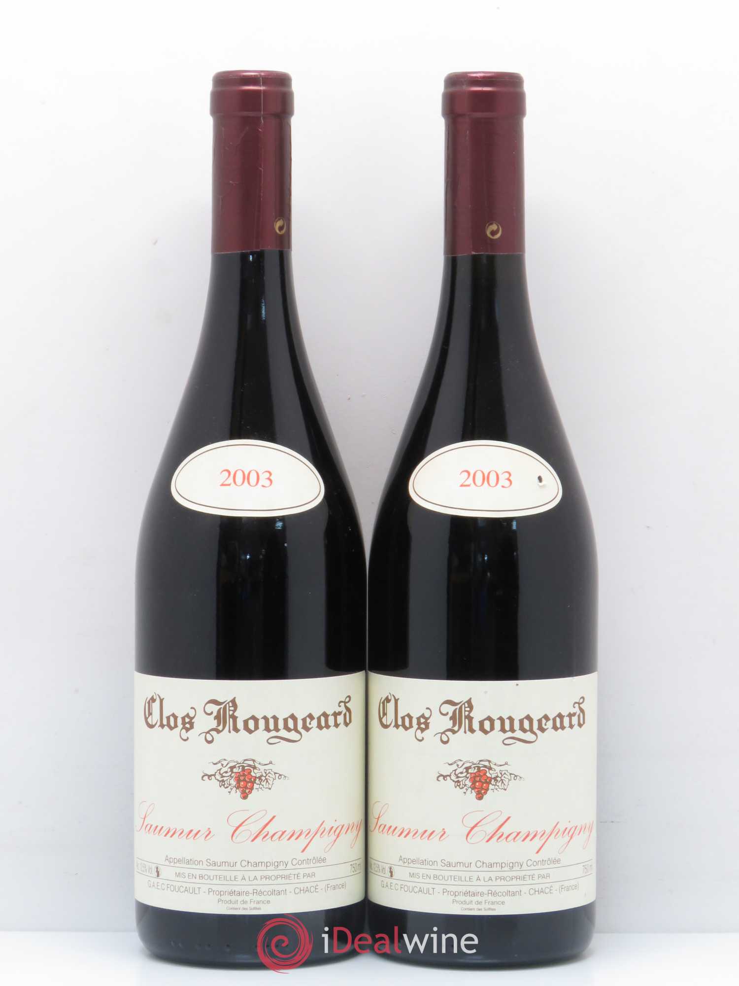 Saumur-Champigny Clos Rougeard 2003 - Posten von 2 Flaschen - 0