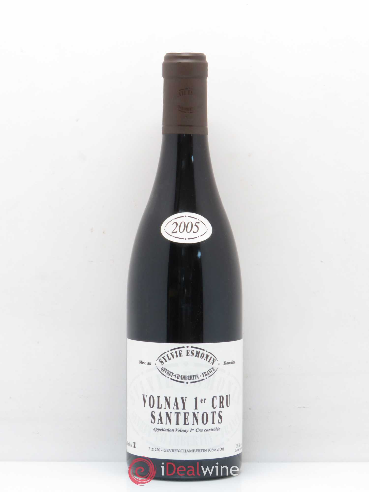 Volnay 1er Cru Santenots Sylvie Esmonin 2005 - Lot de 1 bouteille - 0