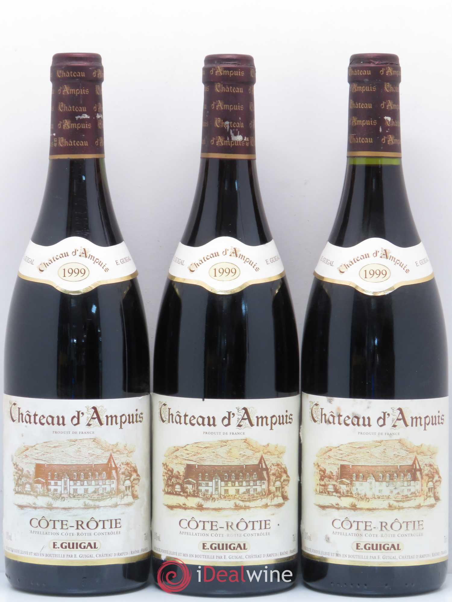 Côte-Rôtie Château d'Ampuis Guigal 1999 - Lot de 3 bouteilles - 0