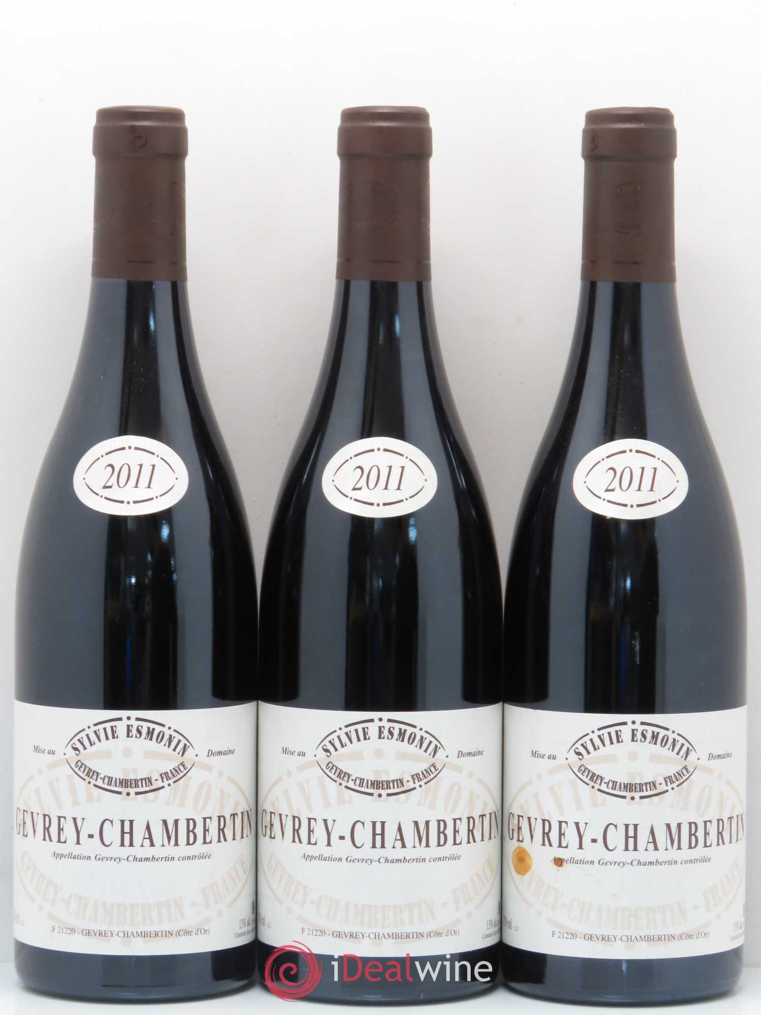 Gevrey-Chambertin Sylvie Esmonin 2011 - Lot de 3 bouteilles - 0