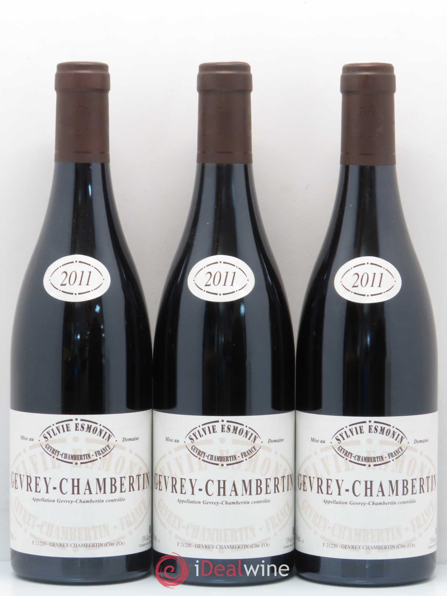 Gevrey-Chambertin Sylvie Esmonin 2011 - Lot de 3 bouteilles - 0