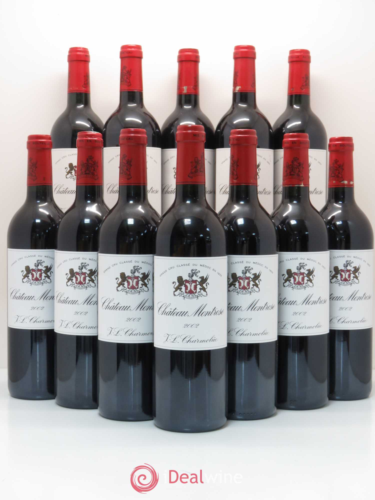 Château Montrose 2ème Grand Cru Classé 2002 - Lot de 12 bouteilles - 0