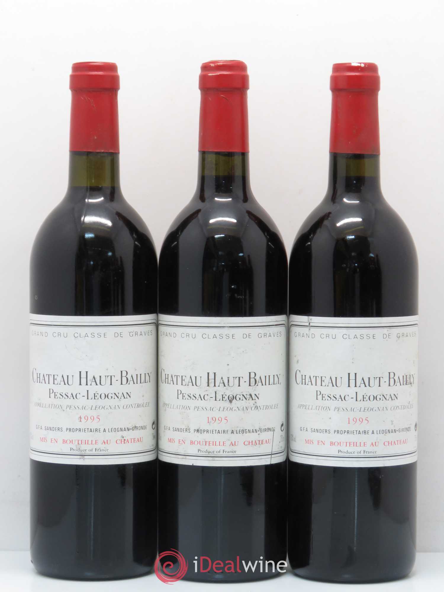 Château Haut-Bailly Cru Classé de Graves 1995 - Lot de 6 bouteilles - 1