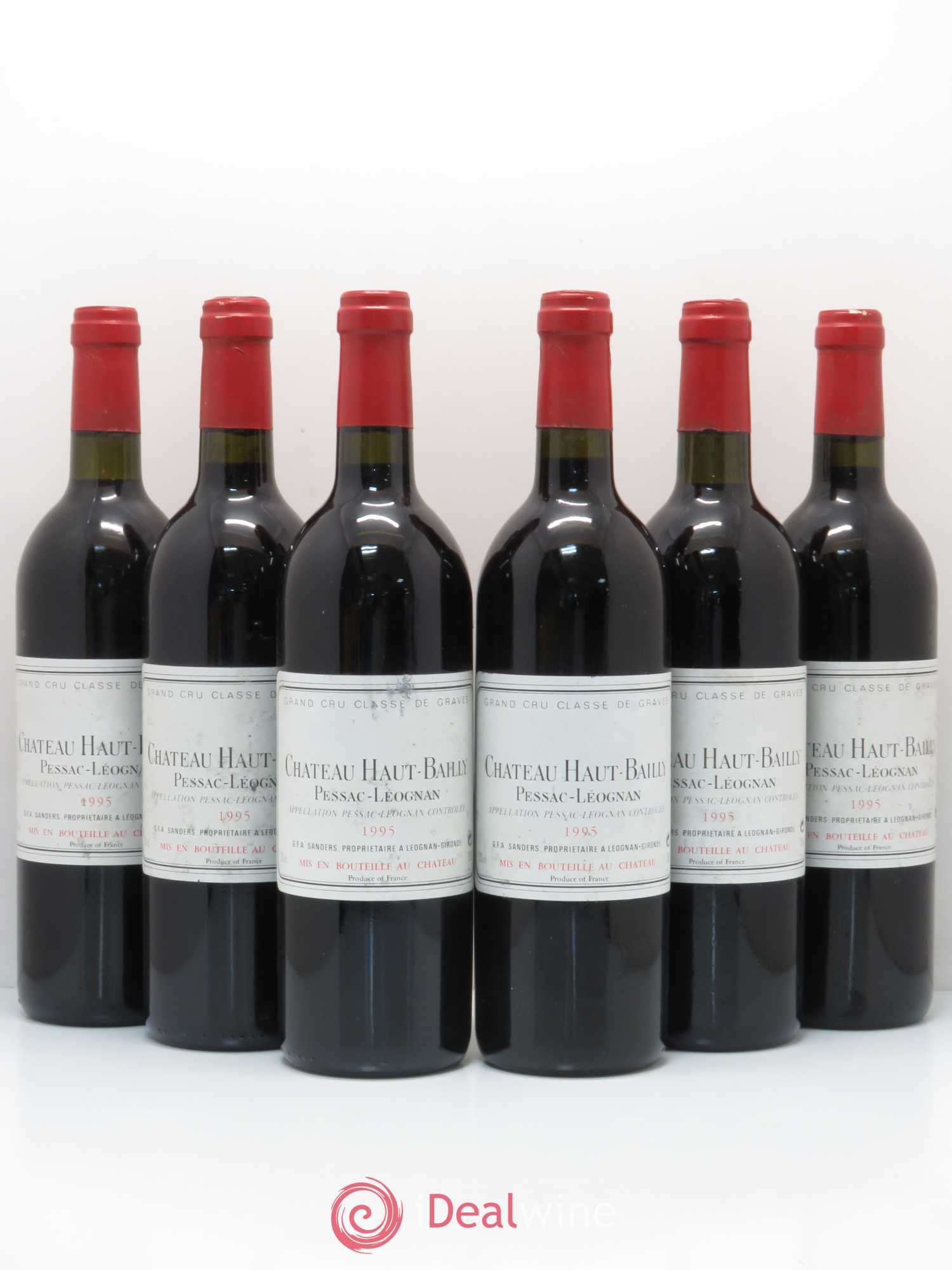 Château Haut-Bailly Cru Classé de Graves 1995 - Lot de 6 bouteilles - 0