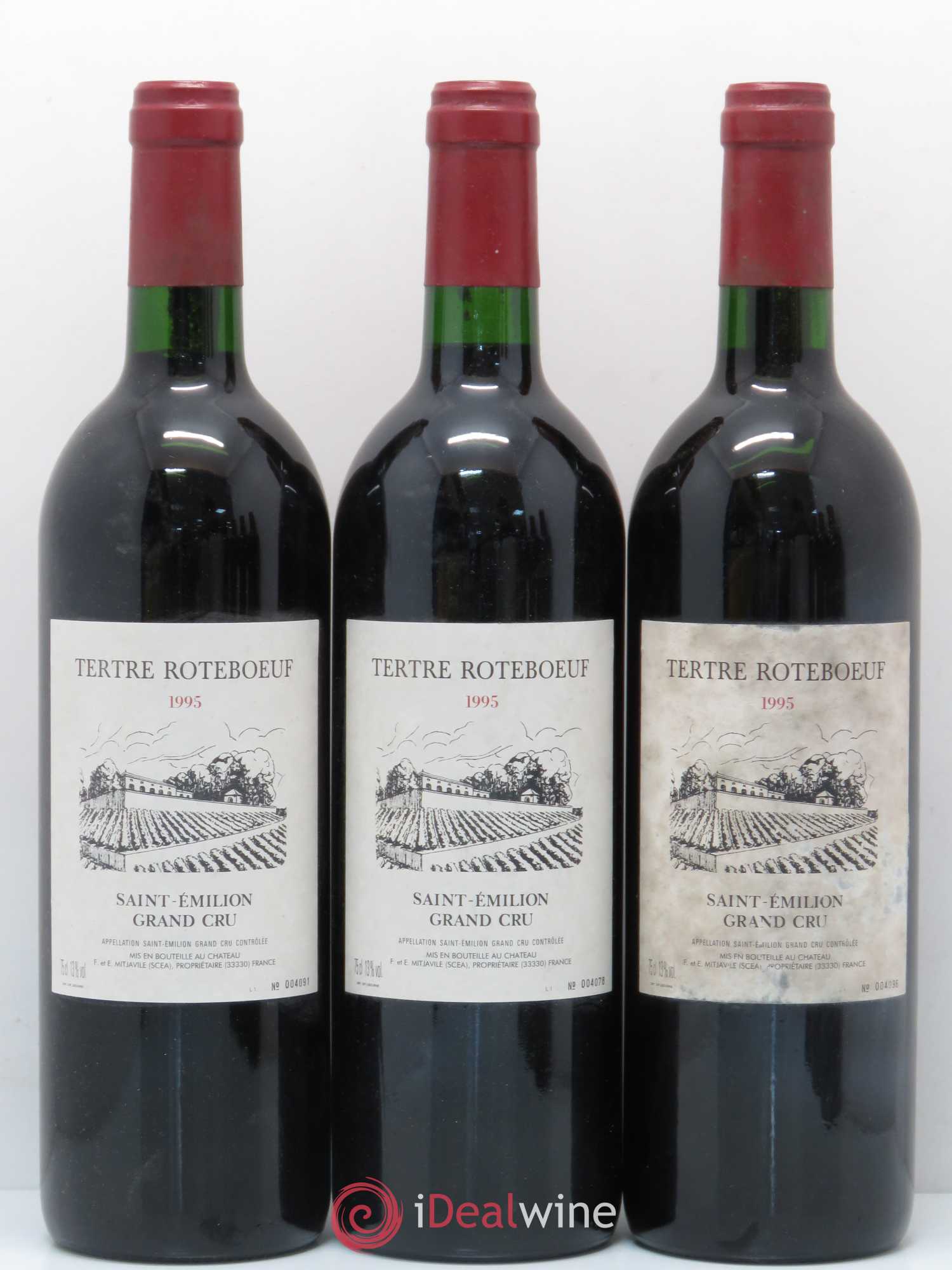 Château Tertre Roteboeuf 1995 - Lot de 6 bouteilles - 1