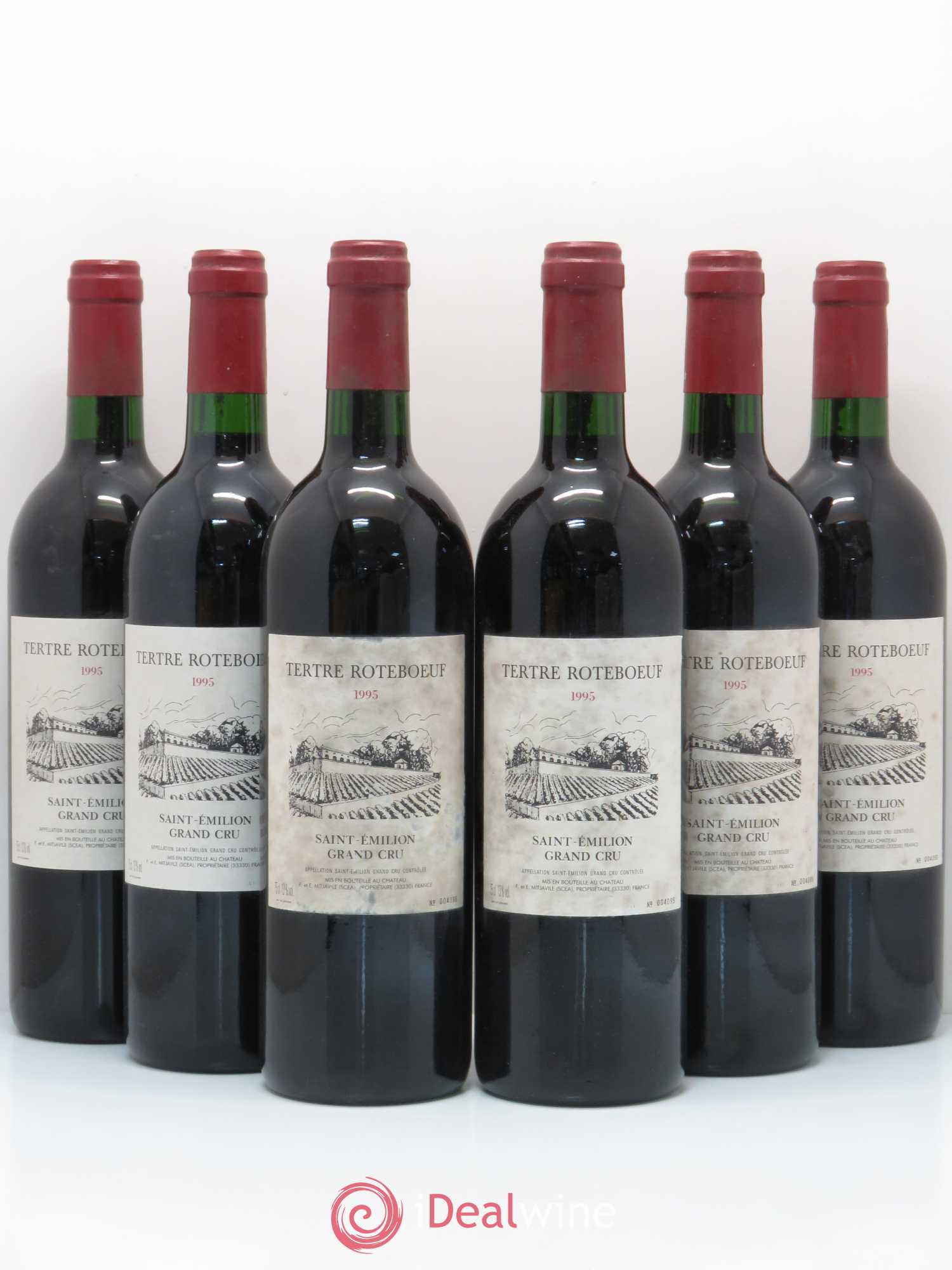Château Tertre Roteboeuf 1995 - Lot de 6 bouteilles - 0