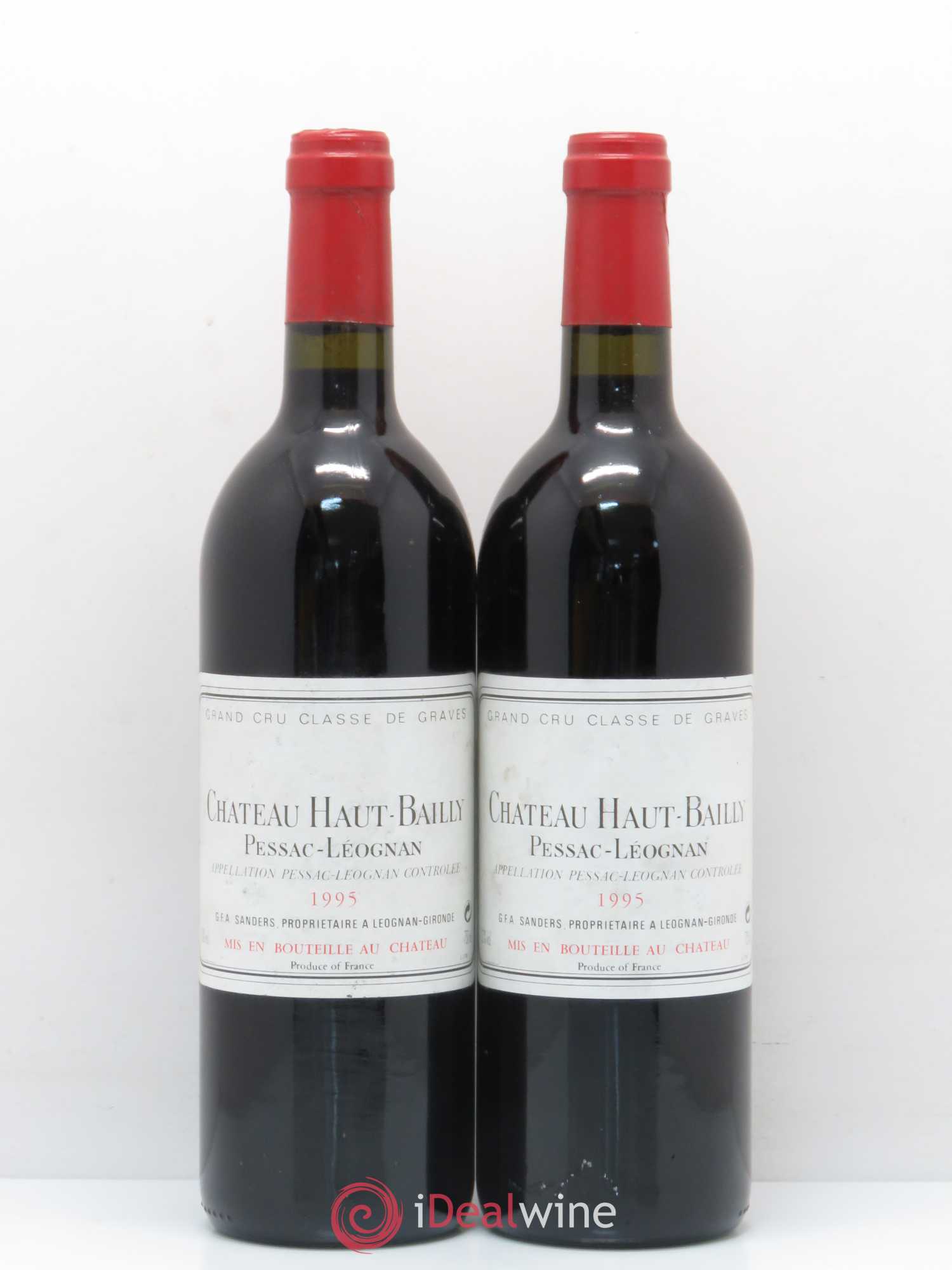 Château Haut-Bailly Cru Classé de Graves 1995 - Lot de 2 bouteilles - 0