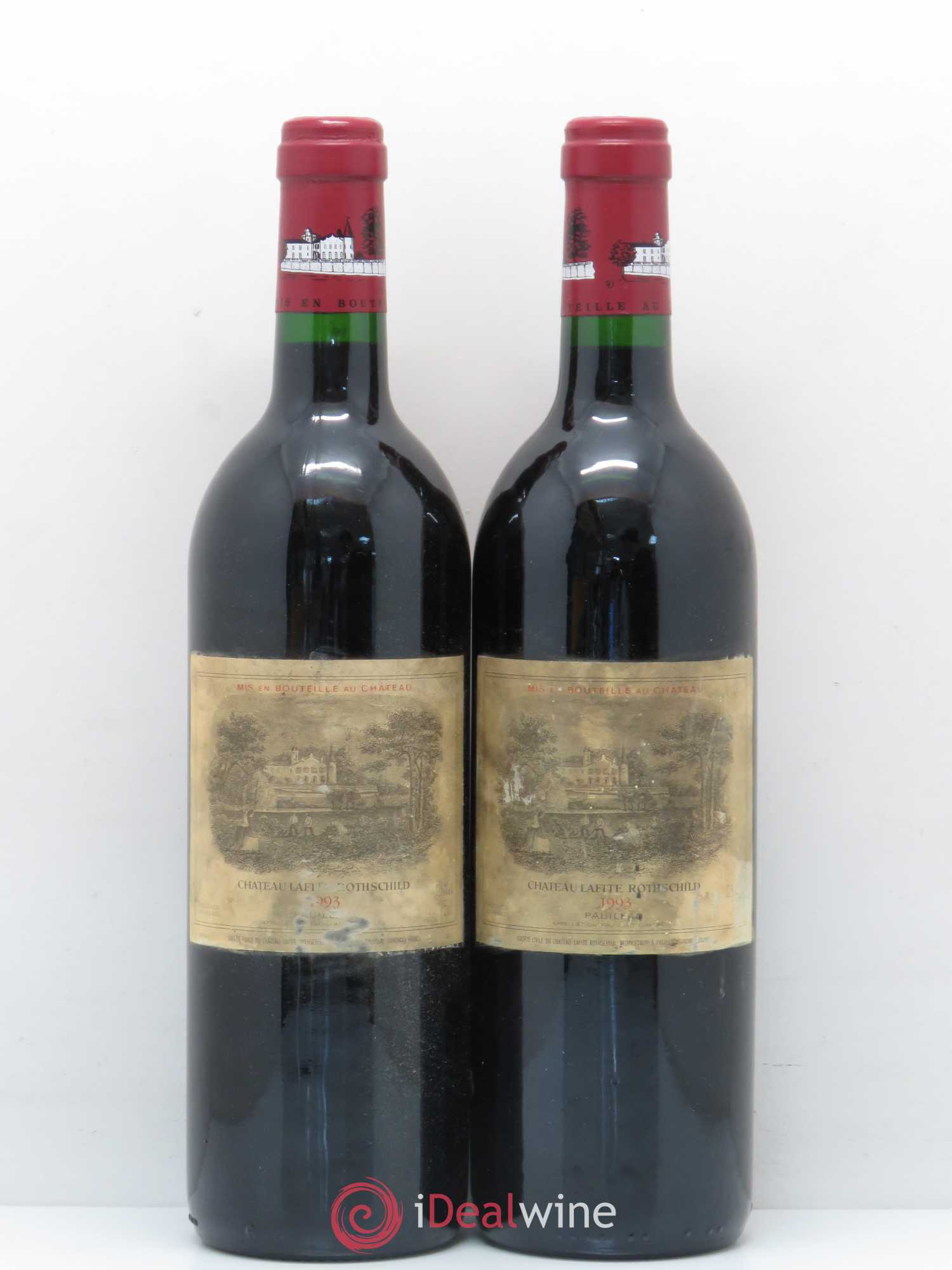 Château Lafite Rothschild 1er Grand Cru Classé 1993 - Lot de 2 bouteilles - 0