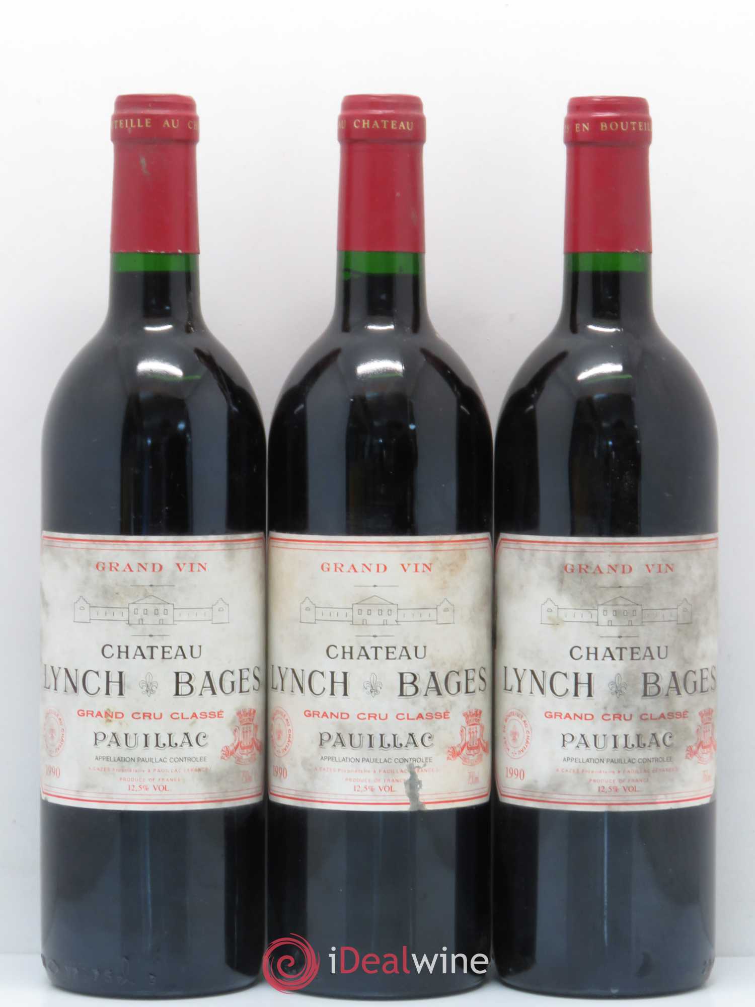 Château Lynch Bages 5ème Grand Cru Classé 1990 - Lot de 6 bouteilles - 3