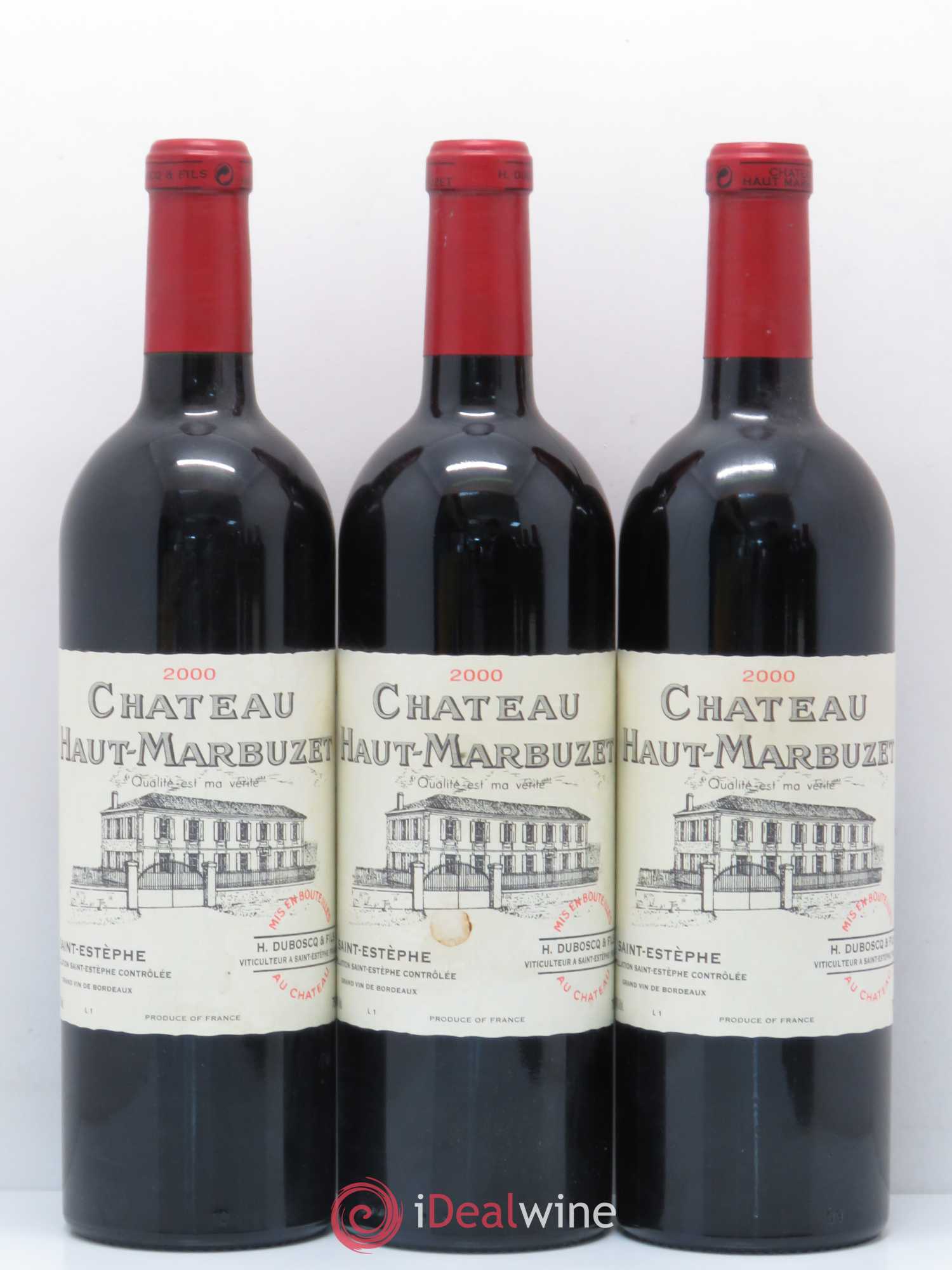 Château Haut Marbuzet 2000 - Lot de 6 bouteilles - 1