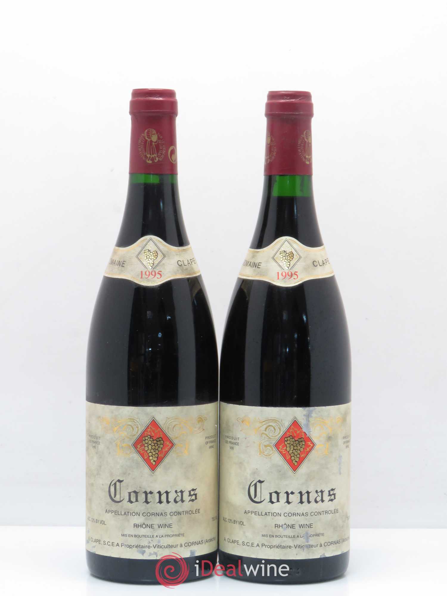 Cornas Auguste Clape 1995 - Lot de 2 bouteilles - 0