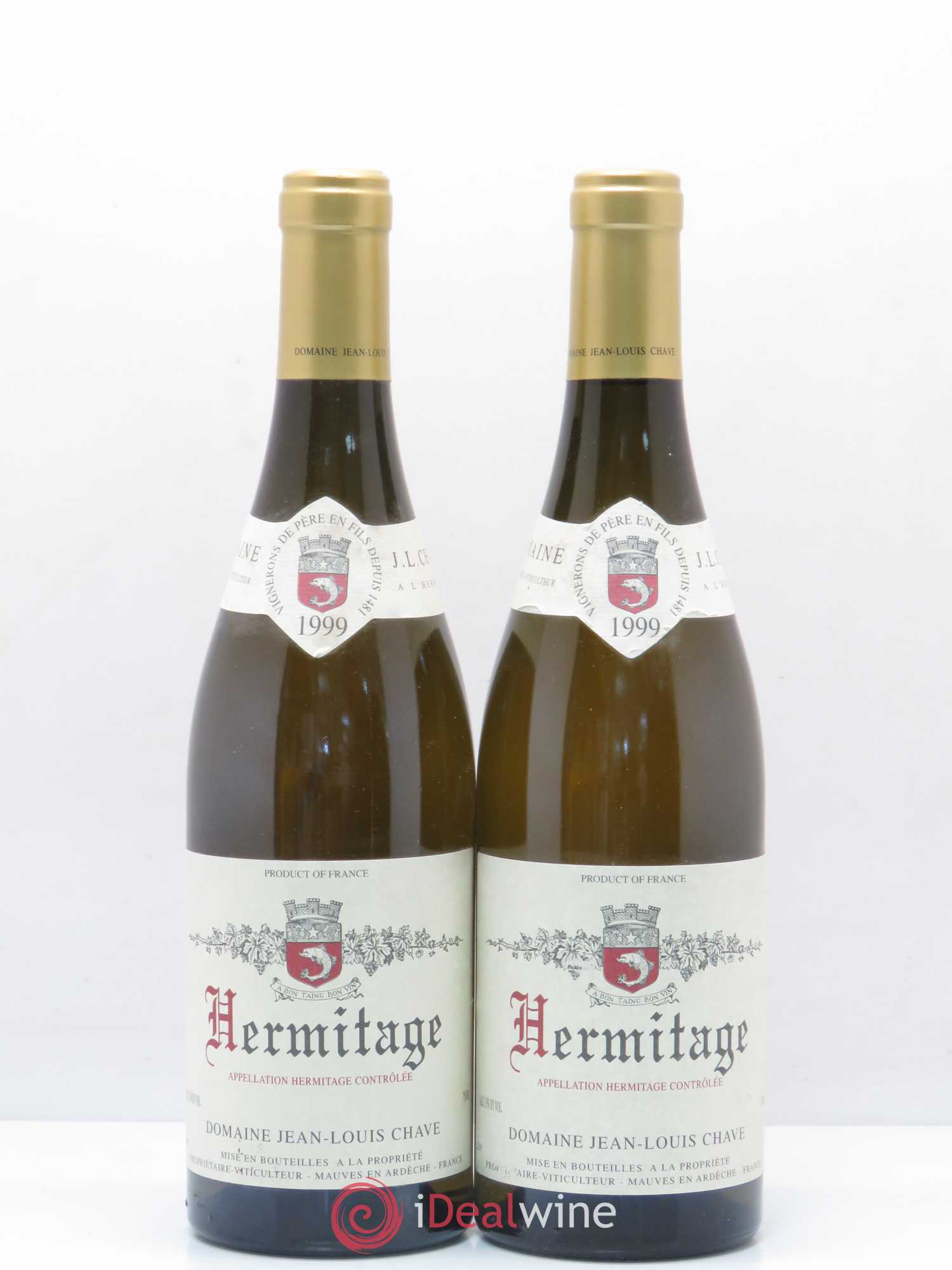 Hermitage Jean-Louis Chave 1999 - Lot de 2 bouteilles - 0
