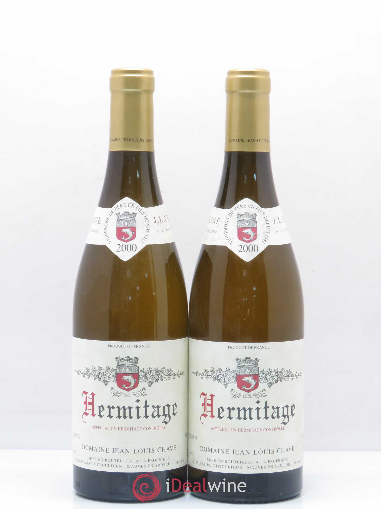 Hermitage Jean-Louis Chave 2000 - Lot de 2 bouteilles - 0