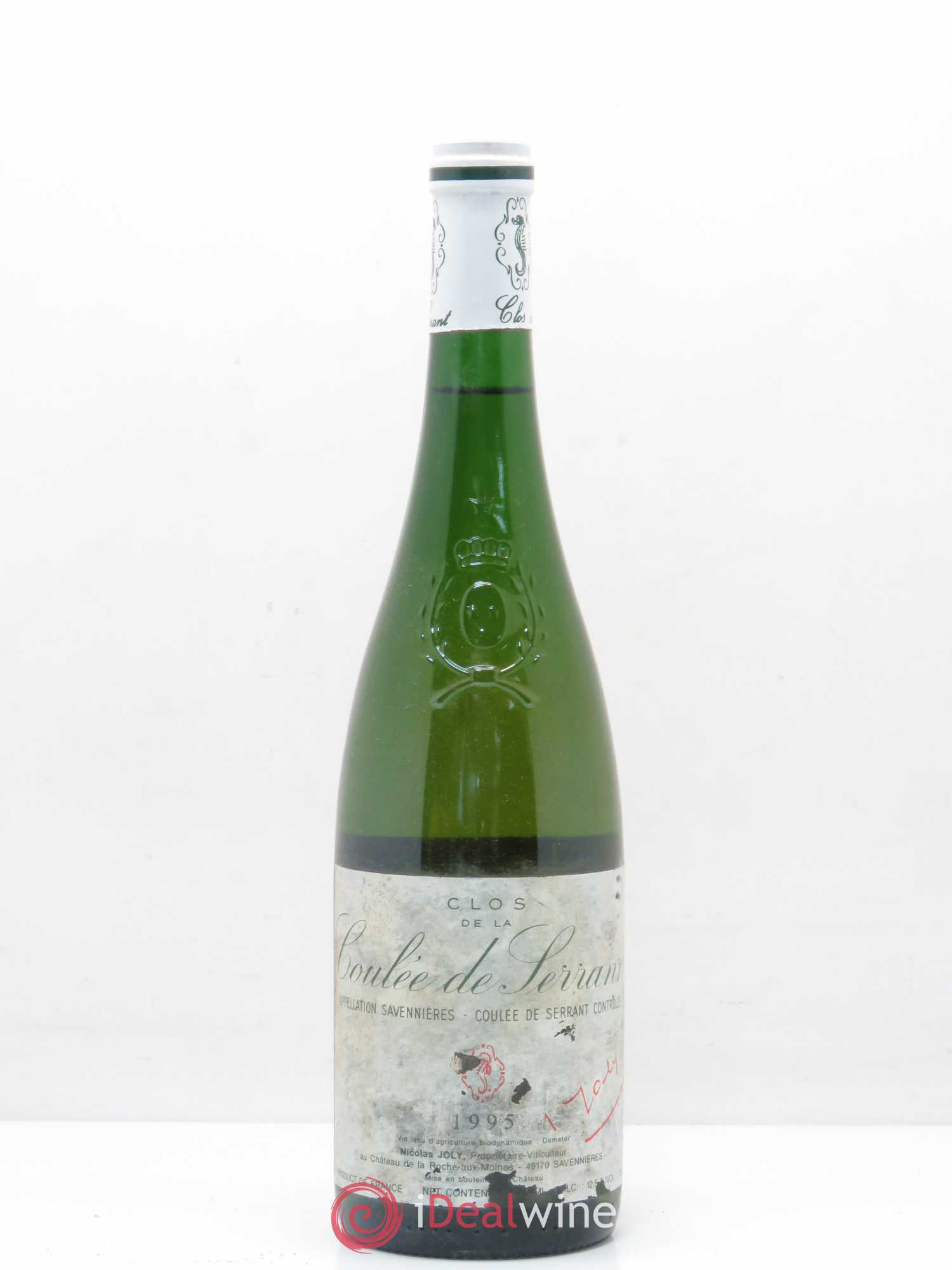 Savennières Clos de la Coulée de Serrant Vignobles de la Coulée de Serrant - Nicolas Joly 1995 - Lot de 1 bouteille - 0