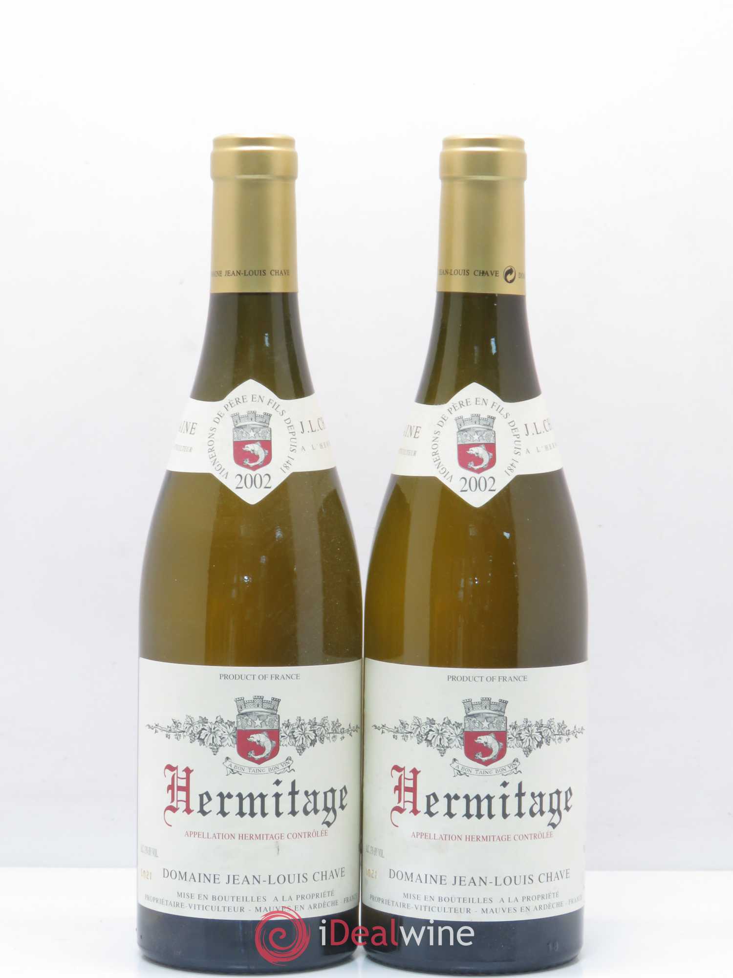 Hermitage Jean-Louis Chave 2002 - Lot de 2 bouteilles - 0