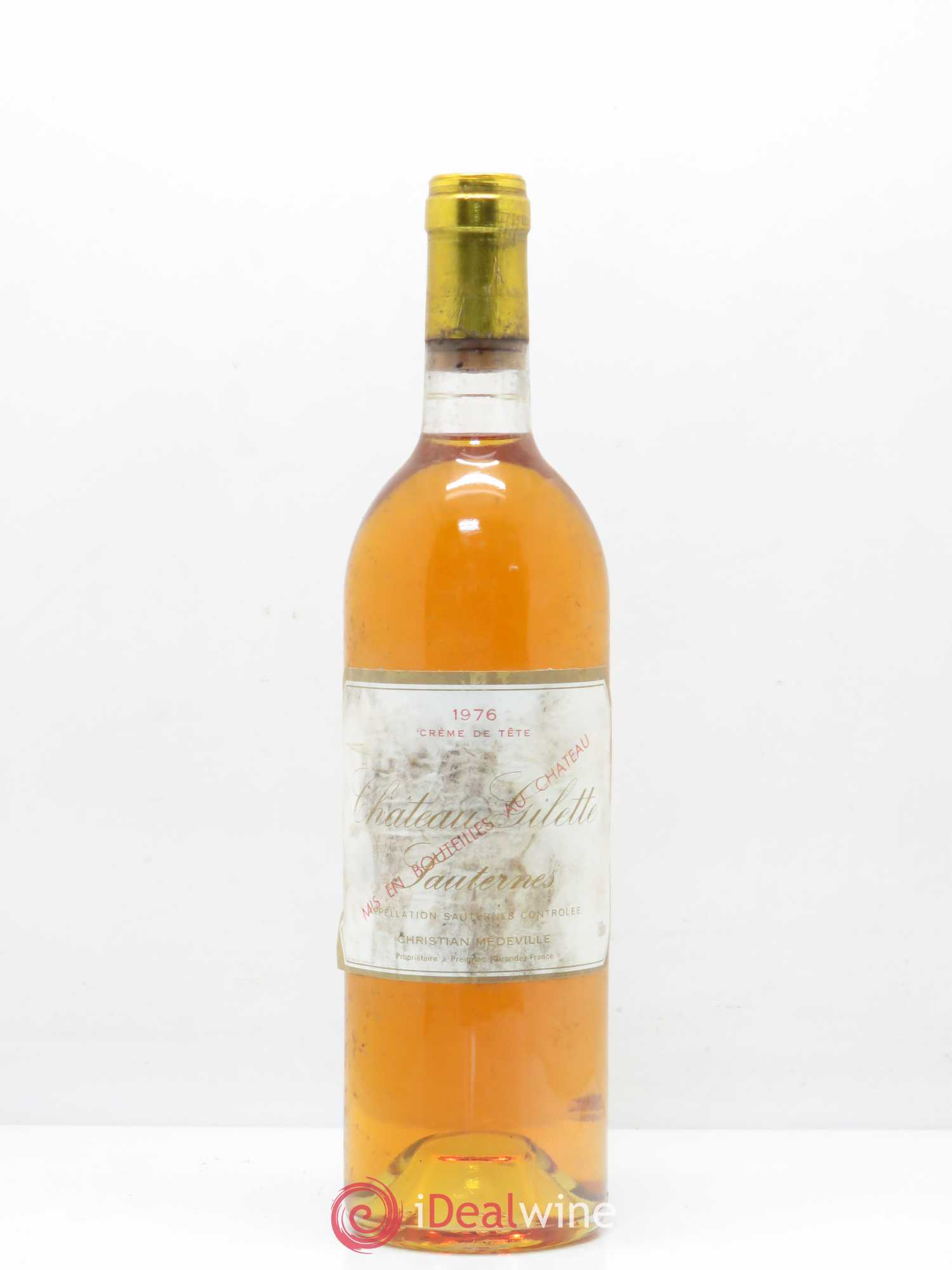 Château Gilette crème de tête 1976 - Lotto di 1 bottiglia - 0