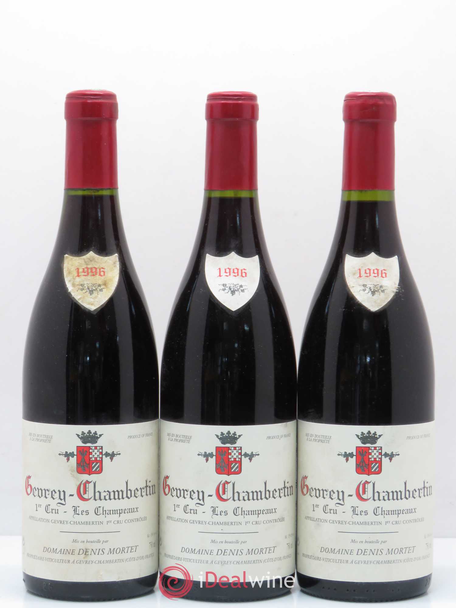Gevrey-Chambertin 1er Cru Les Champeaux Denis Mortet (Domaine) 1996 - Lot de 3 bouteilles - 0
