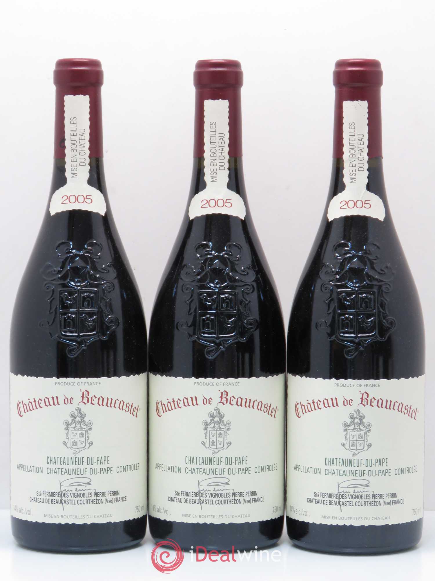 Châteauneuf-du-Pape Château de Beaucastel Pierre Perrin 2005 - Posten von 6 Flaschen - 1