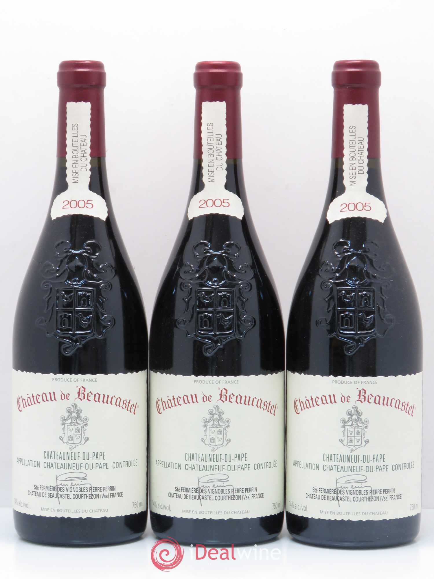 Châteauneuf-du-Pape Château de Beaucastel Pierre Perrin 2005 - Posten von 6 Flaschen - 2