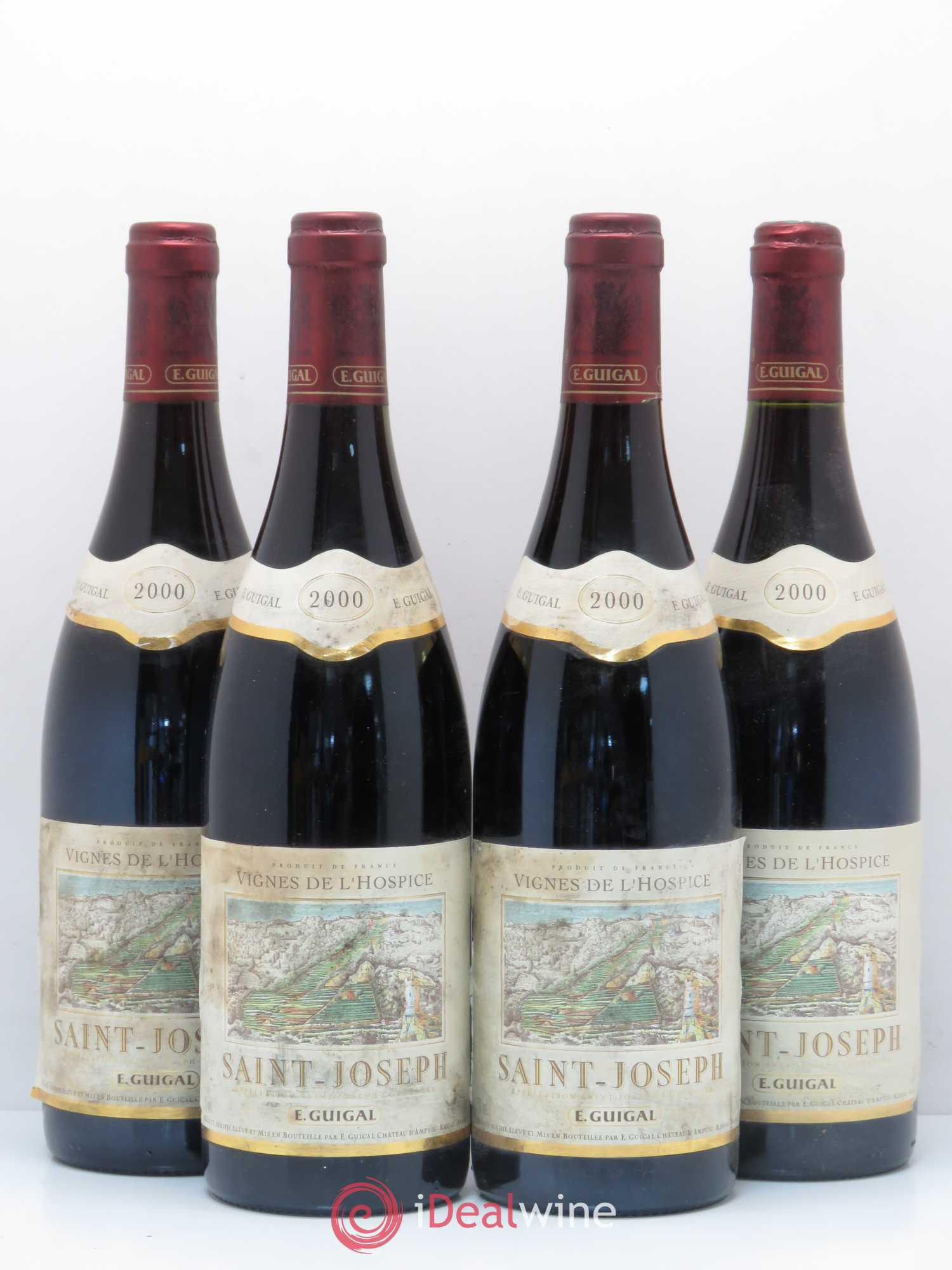 Saint-Joseph Vignes de l'Hospice Guigal 2000 - Lot de 4 bouteilles - 0
