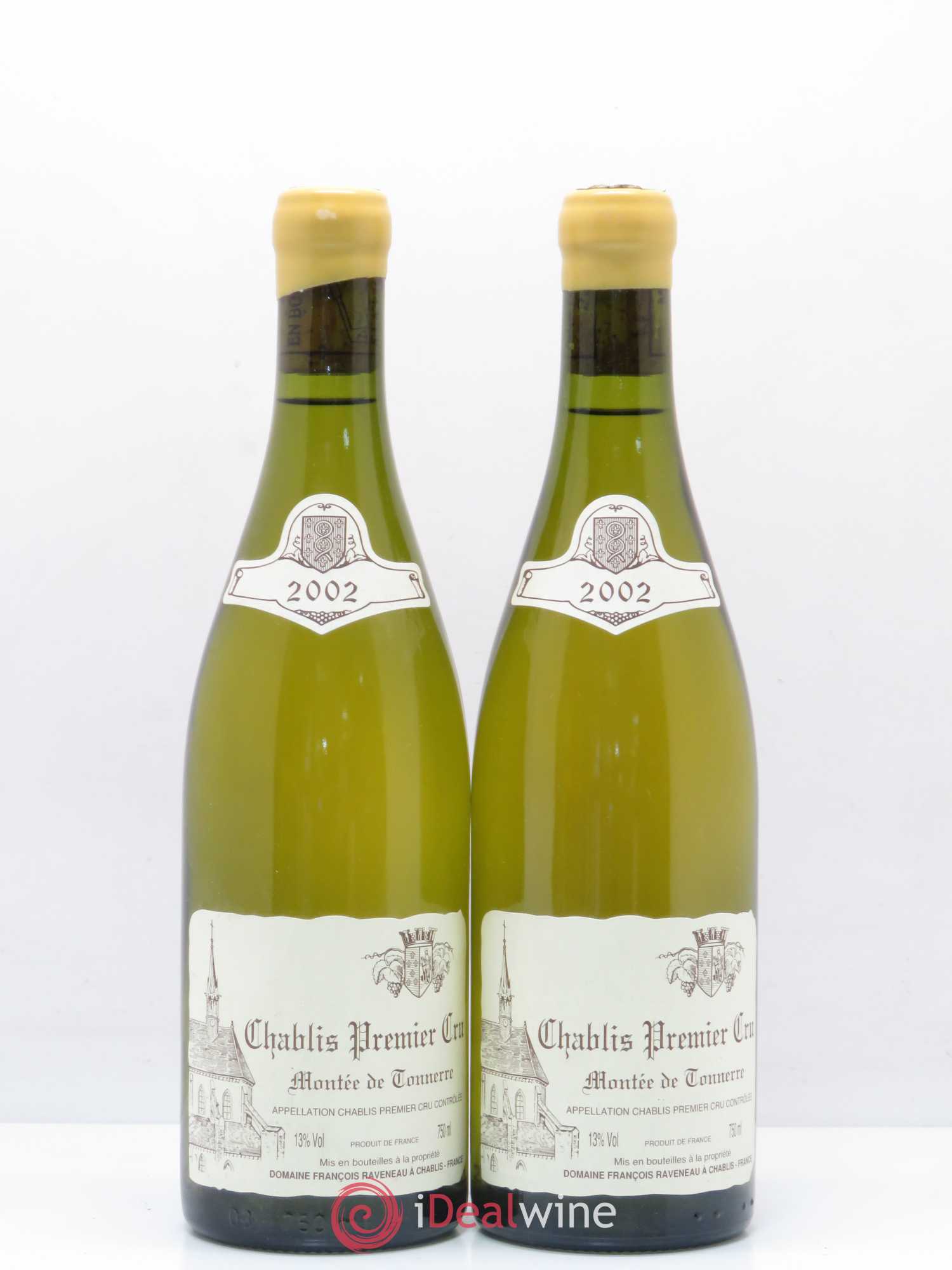 Chablis 1er Cru Montée de Tonnerre Raveneau (Domaine) 2002 - Lot de 2 bouteilles - 0