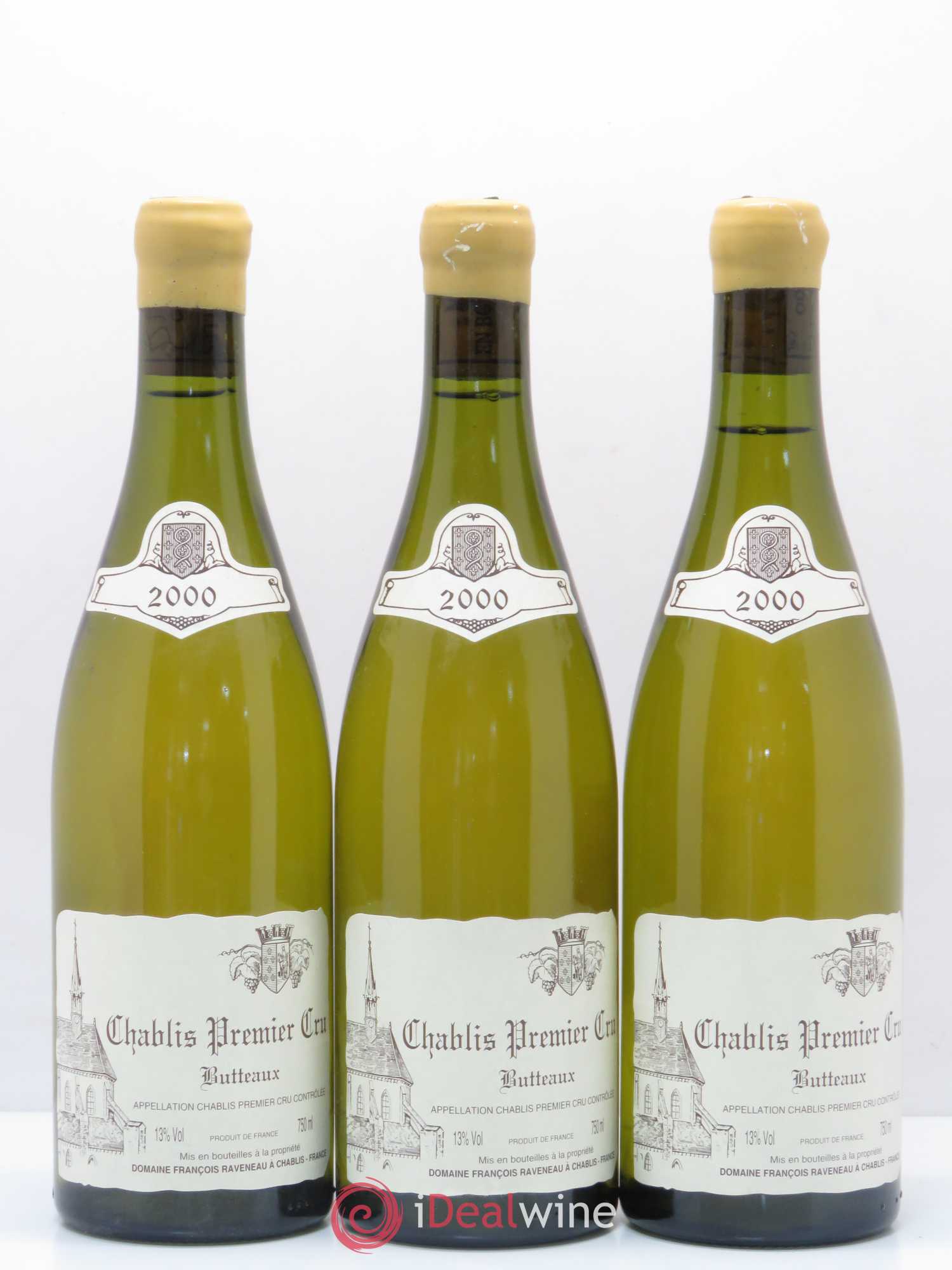 Chablis 1er Cru Butteaux Raveneau (Domaine) 2000 - Lot de 3 bouteilles - 0