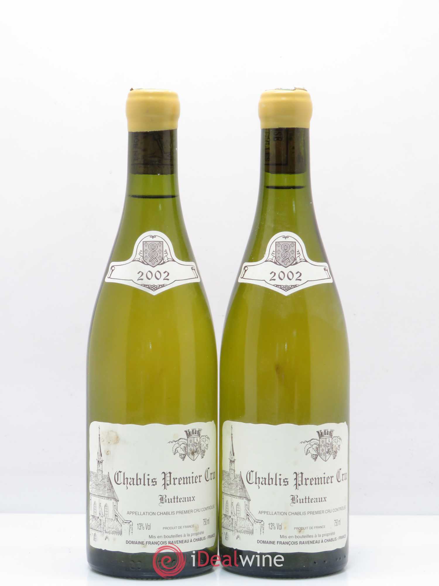 Chablis 1er Cru Butteaux Raveneau (Domaine) 2002 - Lot de 2 bouteilles - 0