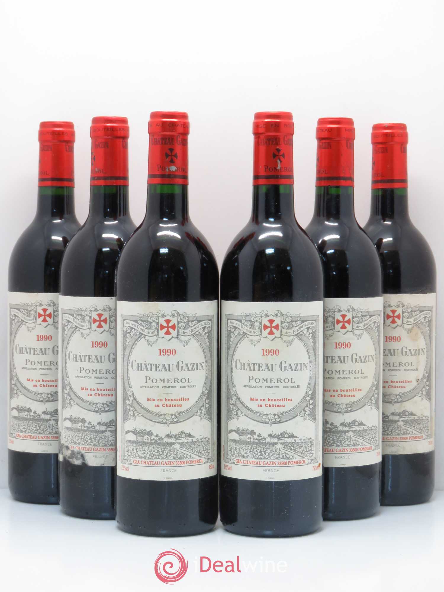 Château Gazin 1990 - Lot de 6 bouteilles - 0