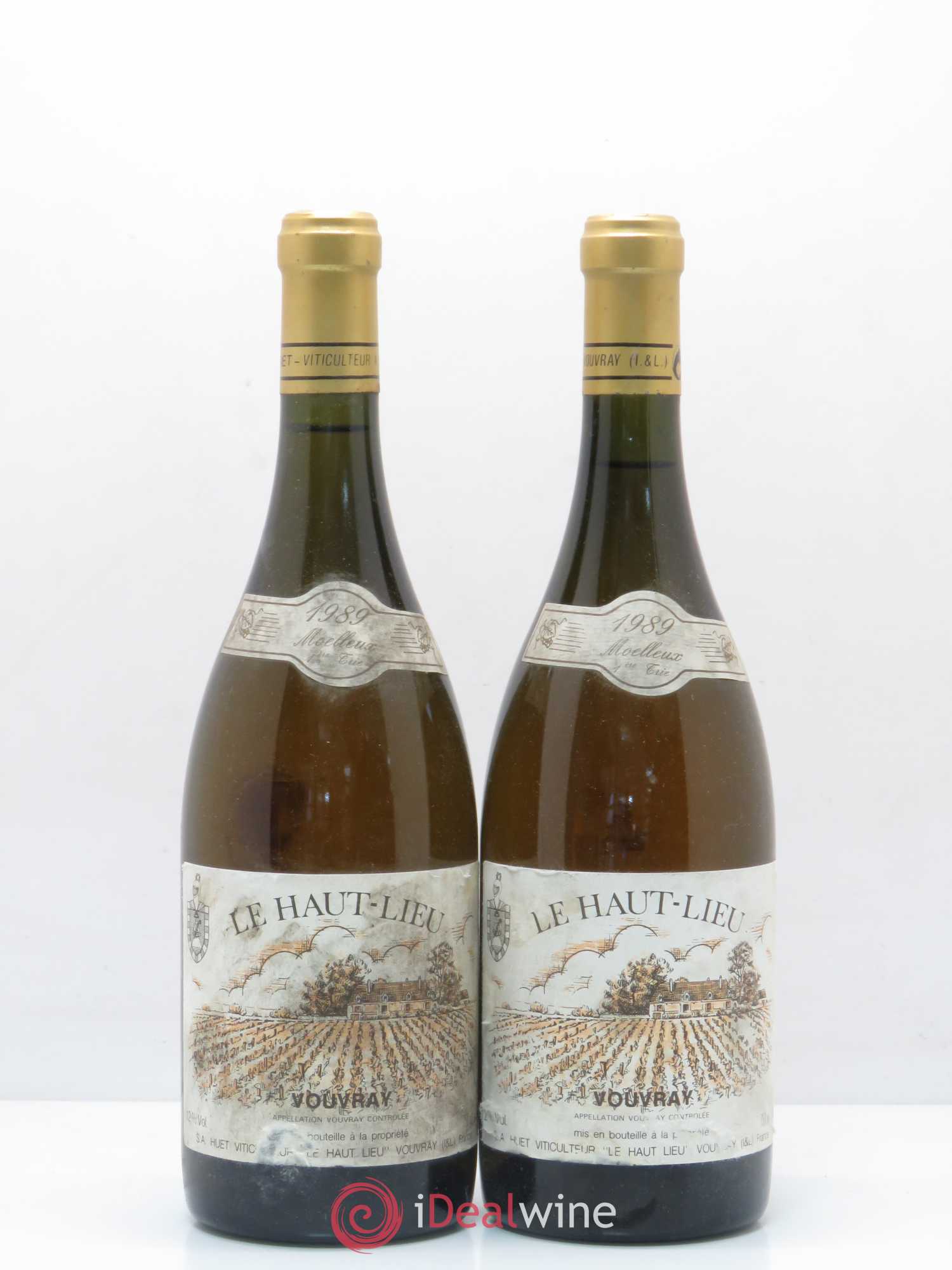 Vouvray Le Haut-Lieu Moelleux 1ère Trie Domaine Huet 1989 - Lotto di 2 bottiglie - 0
