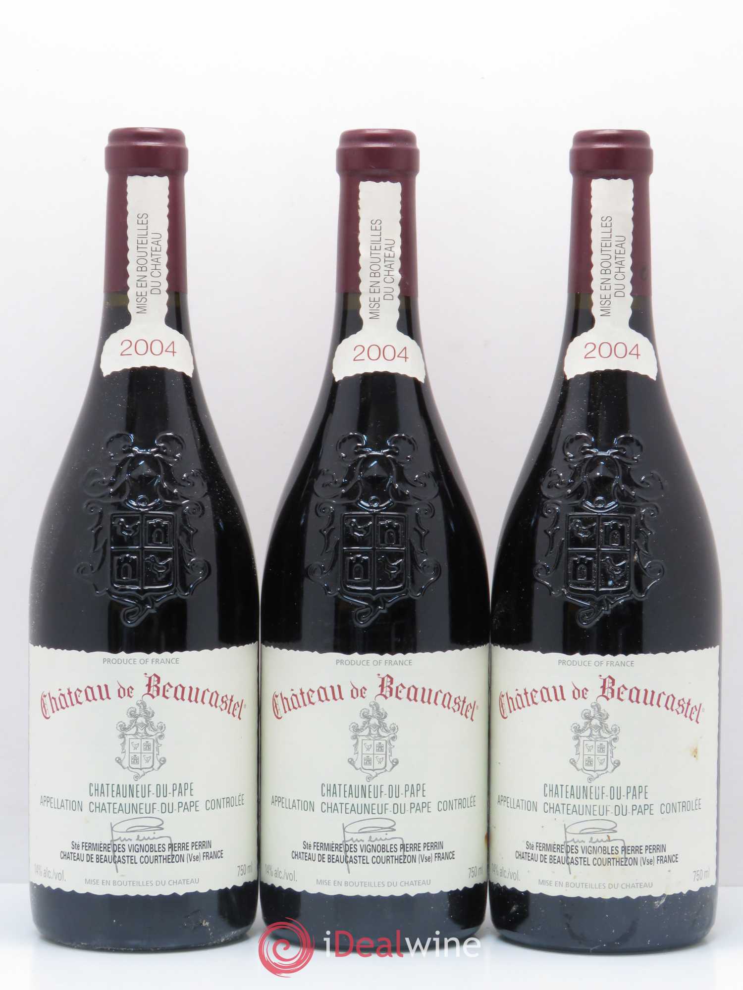 Châteauneuf-du-Pape Château de Beaucastel Famille Perrin 2004 - Lot de 6 bouteilles - 2