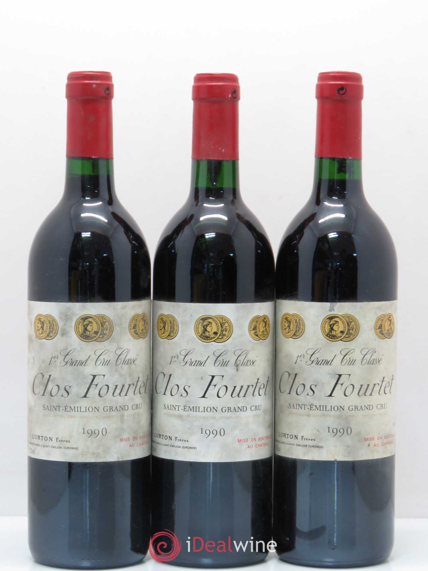 Clos Fourtet 1er Grand Cru Classé B 1990 - Lot de 6 bouteilles - 1