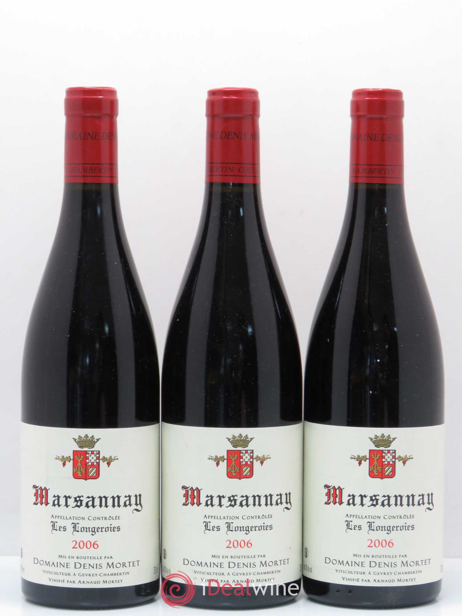 Marsannay Les Longeroies Denis Mortet (Domaine) 2006 - Lot de 3 bouteilles - 0