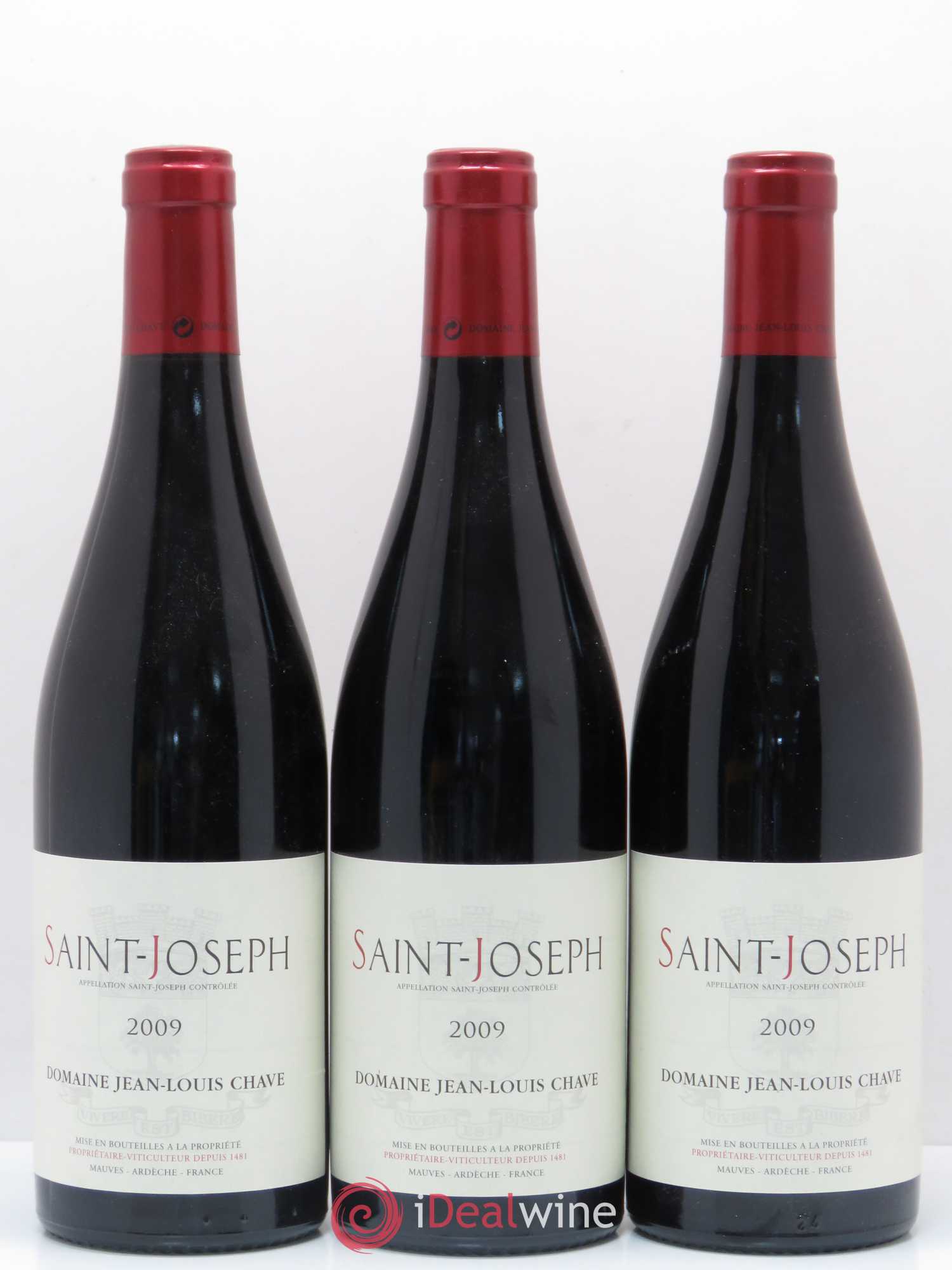 Saint-Joseph Jean-Louis Chave 2009 - Lot de 3 bouteilles - 0