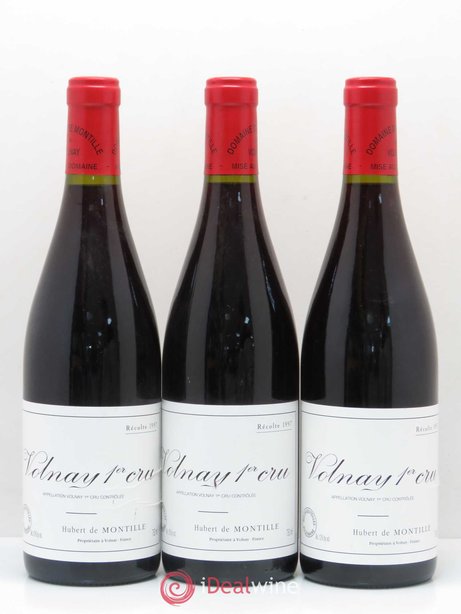 Volnay 1er Cru De Montille (Domaine) 1997 - Lot de 3 bouteilles - 0