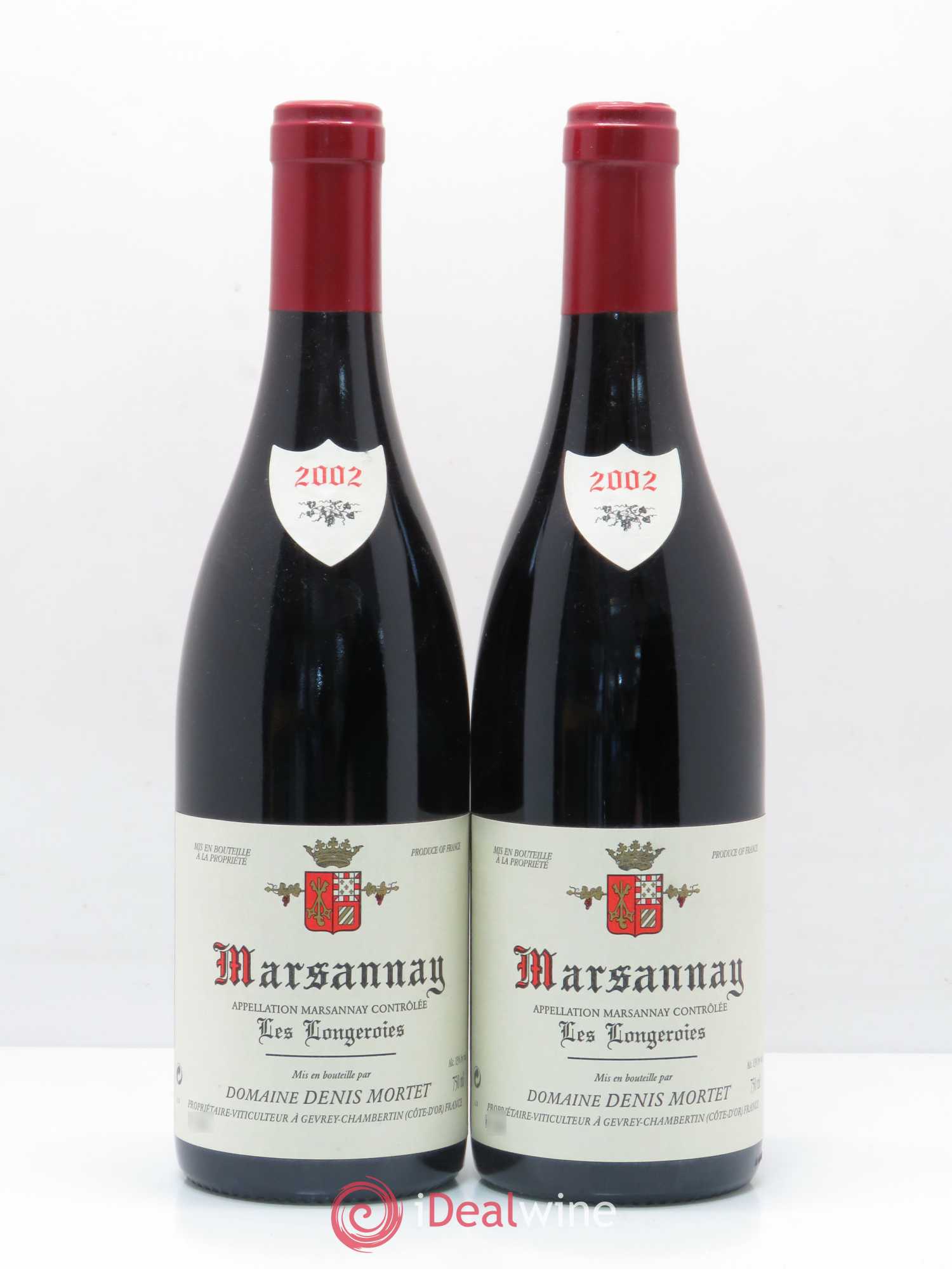 Marsannay Les Longeroies Denis Mortet (Domaine) 2002 - Lot de 2 bouteilles - 0