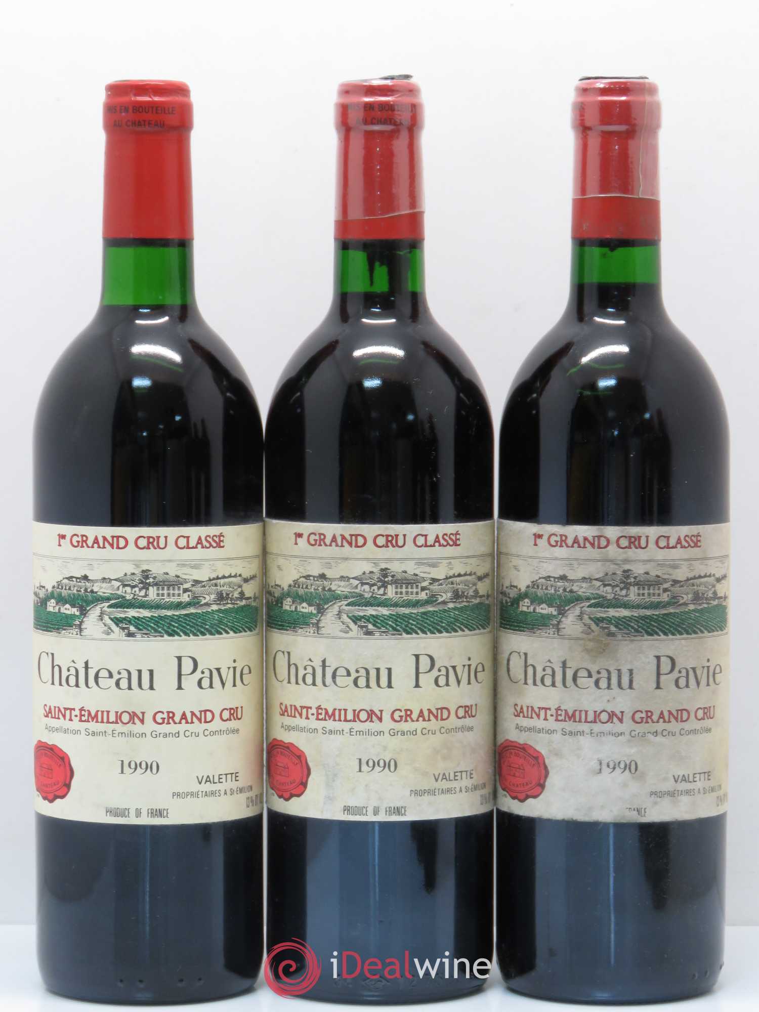Château Pavie 1er Grand Cru Classé A 1990 - Lot de 6 bouteilles - 1