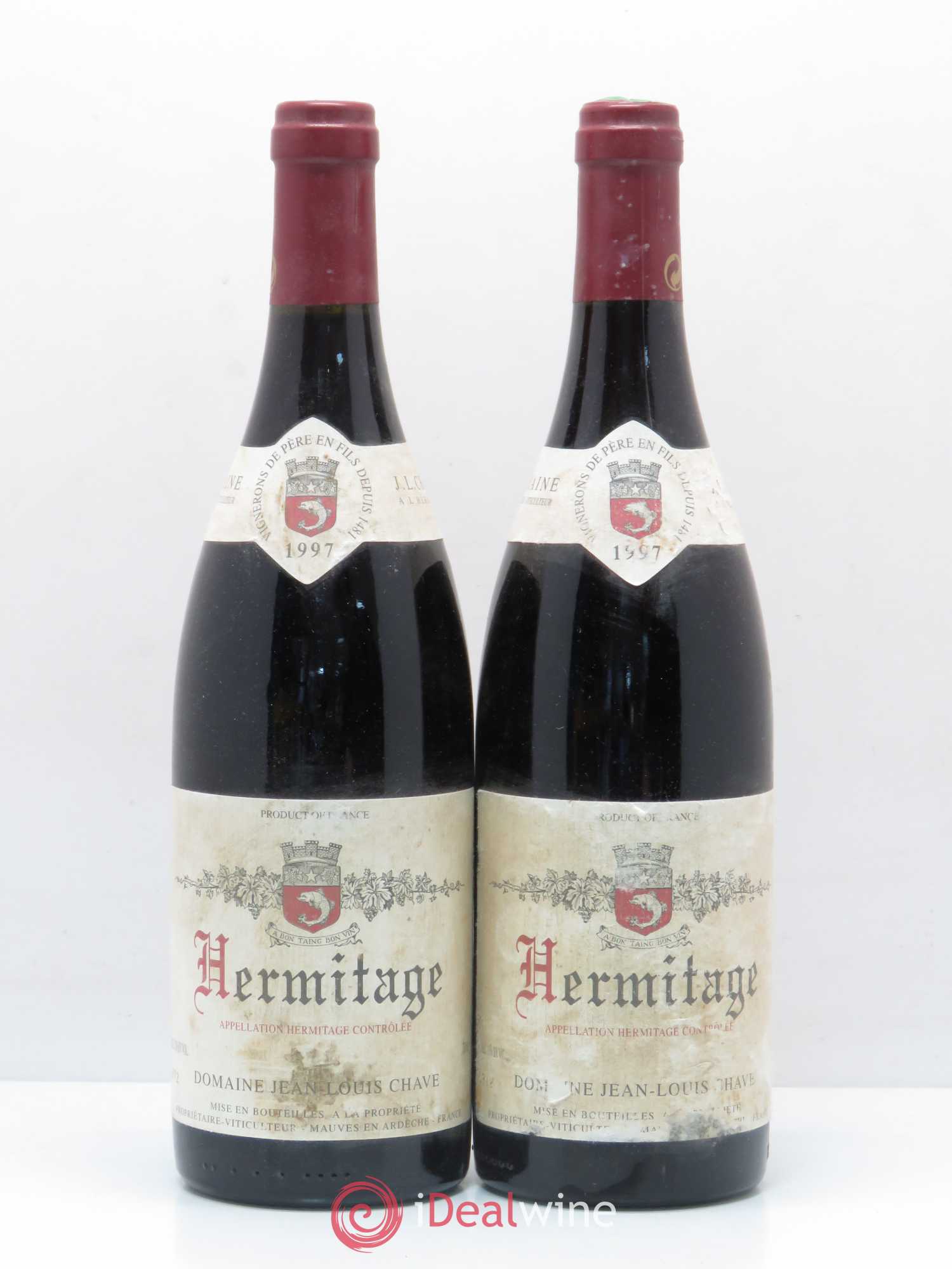 Hermitage Jean-Louis Chave 1997 - Lot de 2 bouteilles - 0