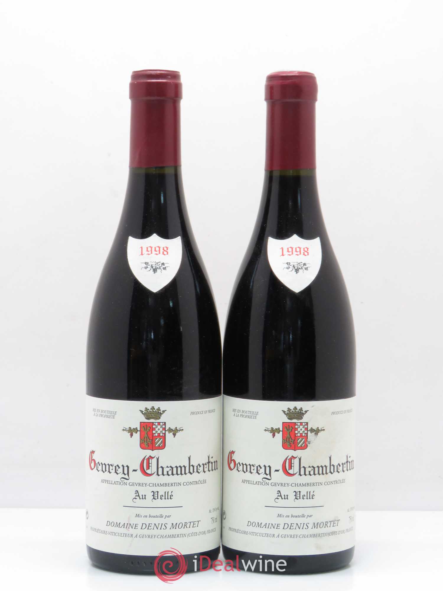 Gevrey-Chambertin Au Vellé Denis Mortet (Domaine) 1998 - Lot de 2 bouteilles - 0