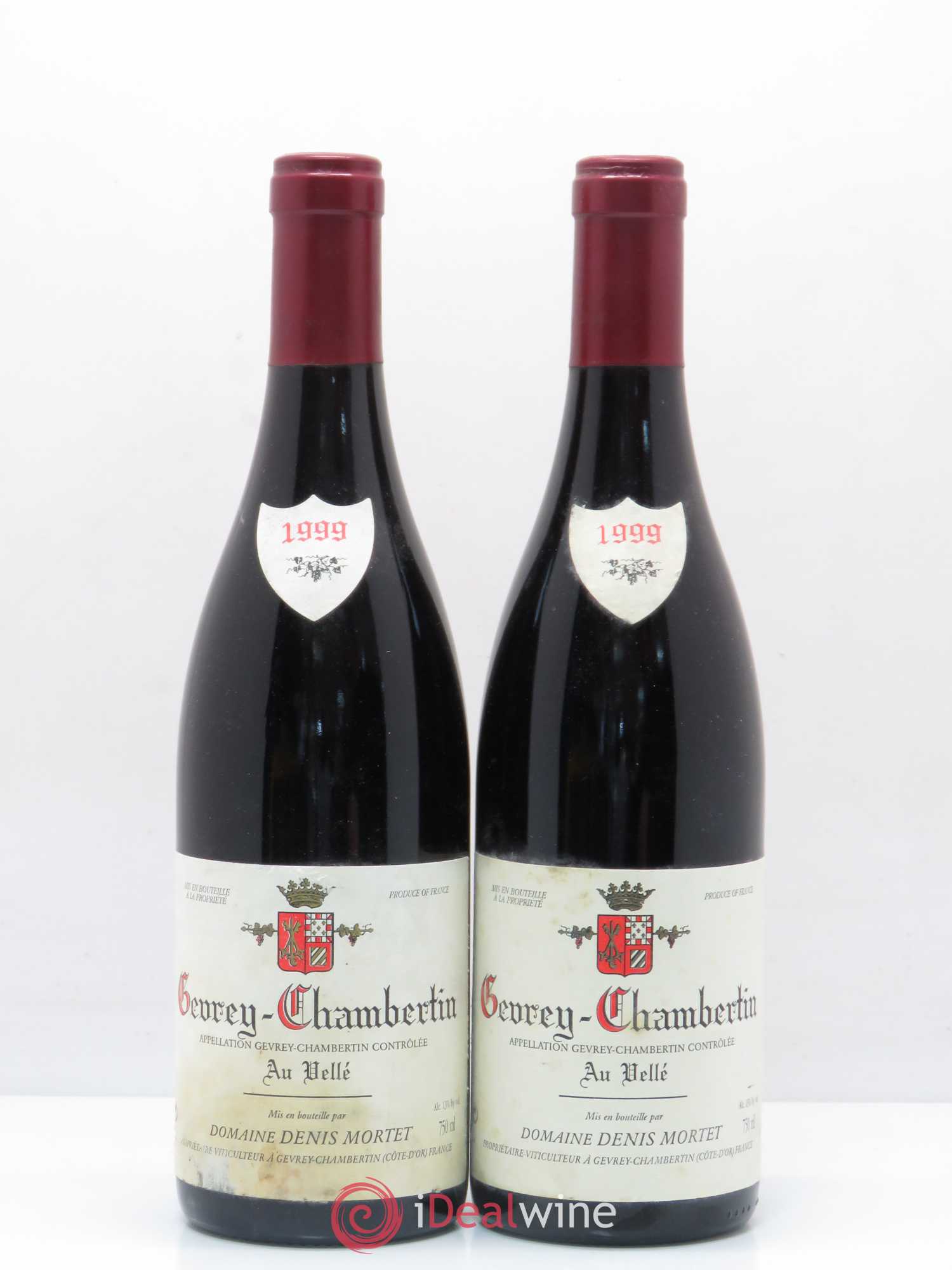 Gevrey-Chambertin Au Vellé Denis Mortet (Domaine) 1999 - Lot de 2 bouteilles - 0