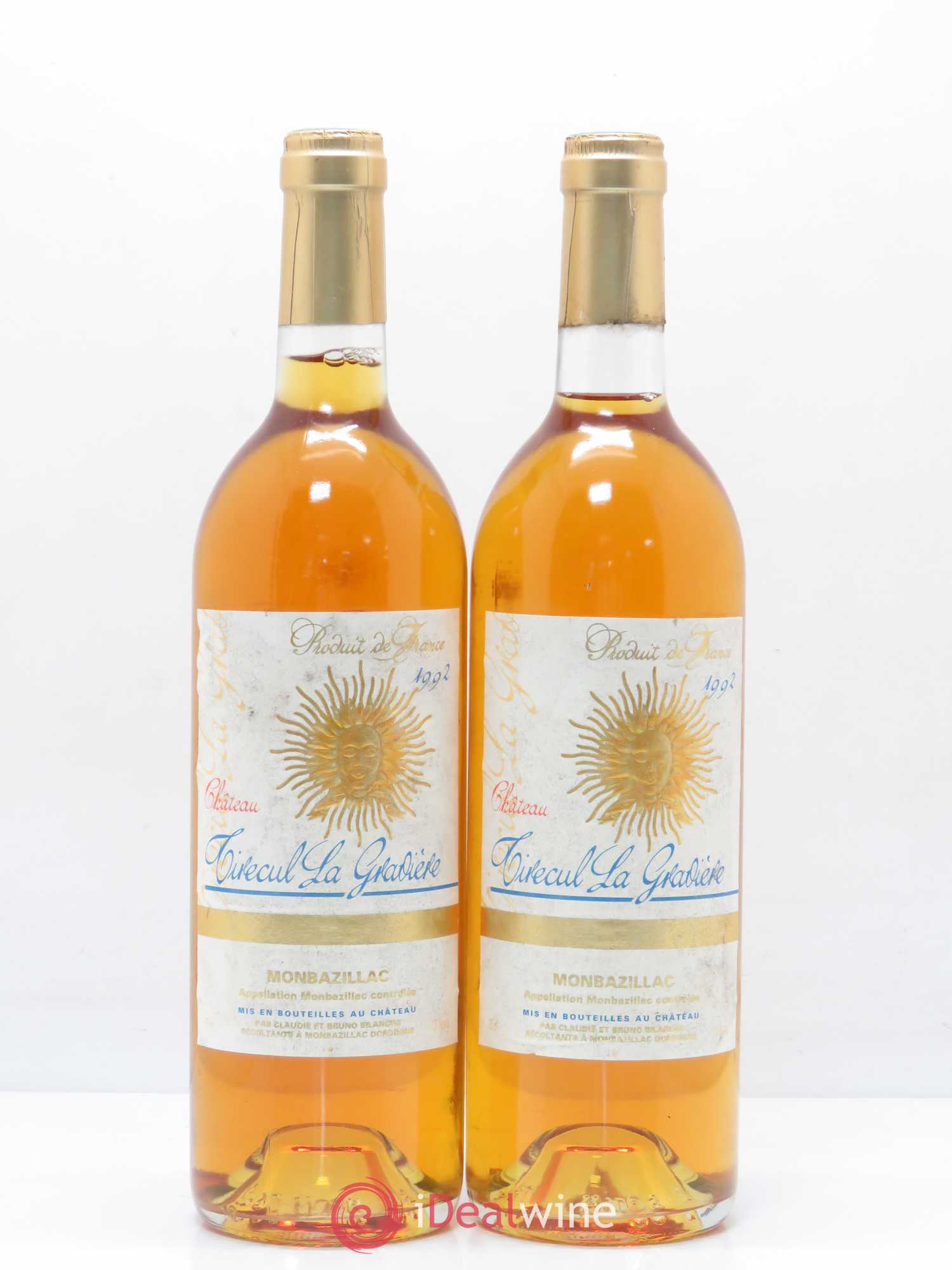 Monbazillac Château Tirecul La Gravière Bruno et Claudie Bilancini 1992 - Lotto di 2 bottiglie - 0