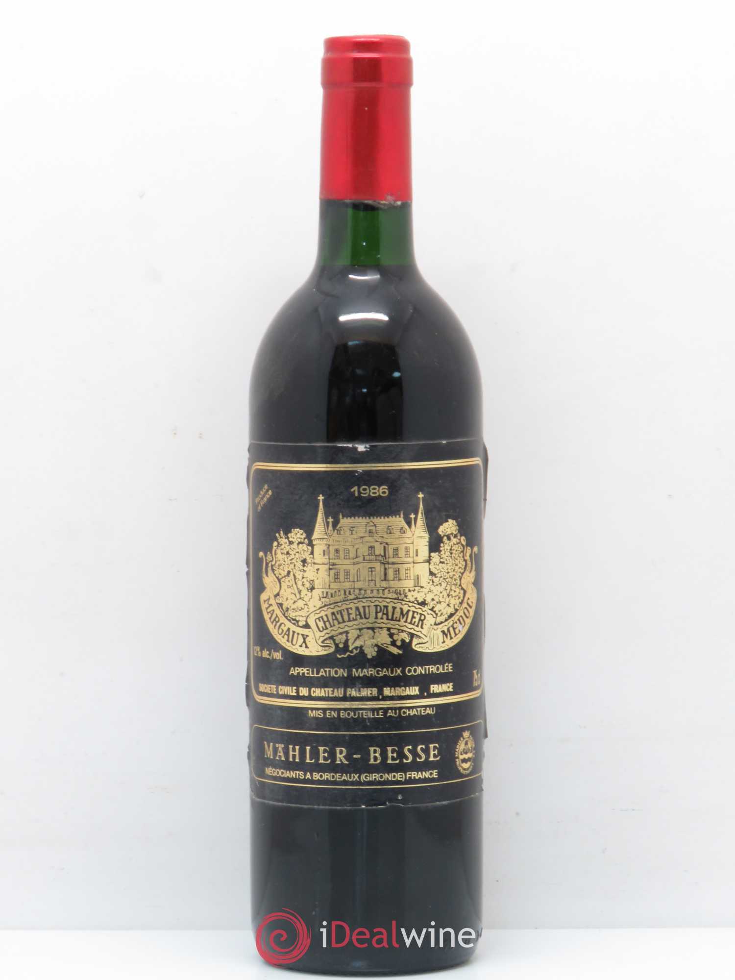 Château Palmer 3ème Grand Cru Classé 1986 - Lot de 1 bouteille - 0
