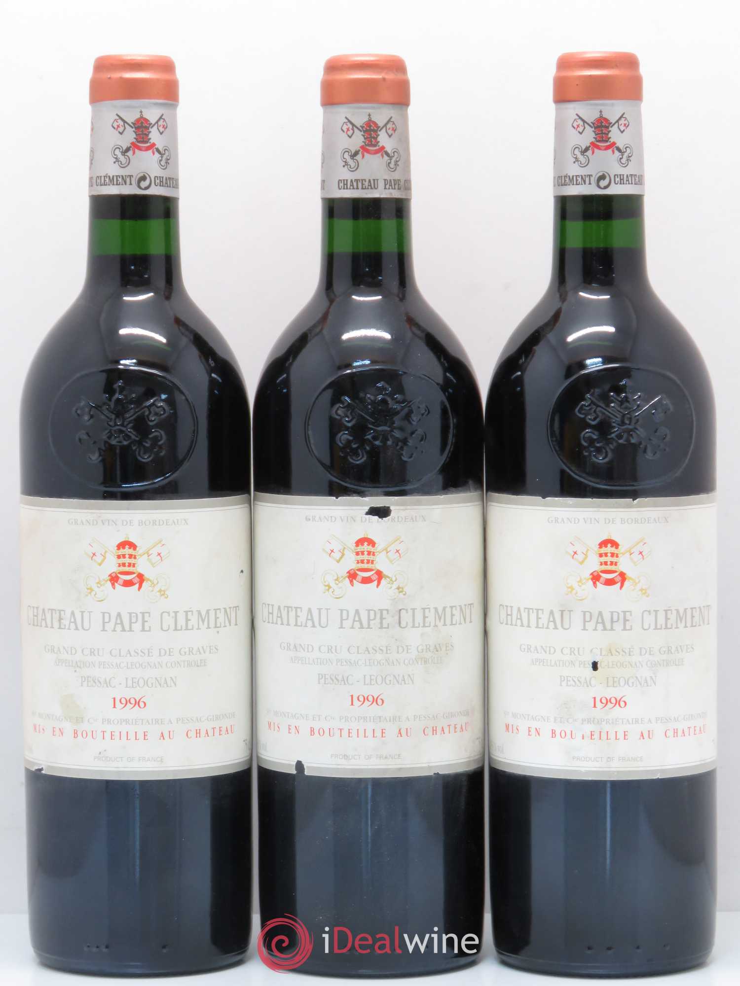 Château Pape Clément Cru Classé de Graves 1996 - Lot de 6 bouteilles - 2