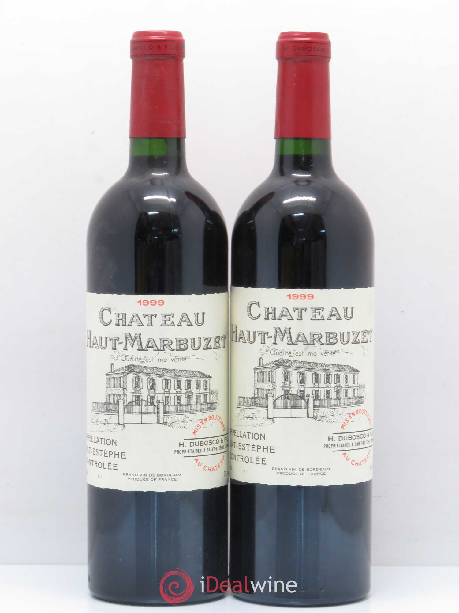 Château Haut Marbuzet 1999 - Lot de 2 bouteilles - 0